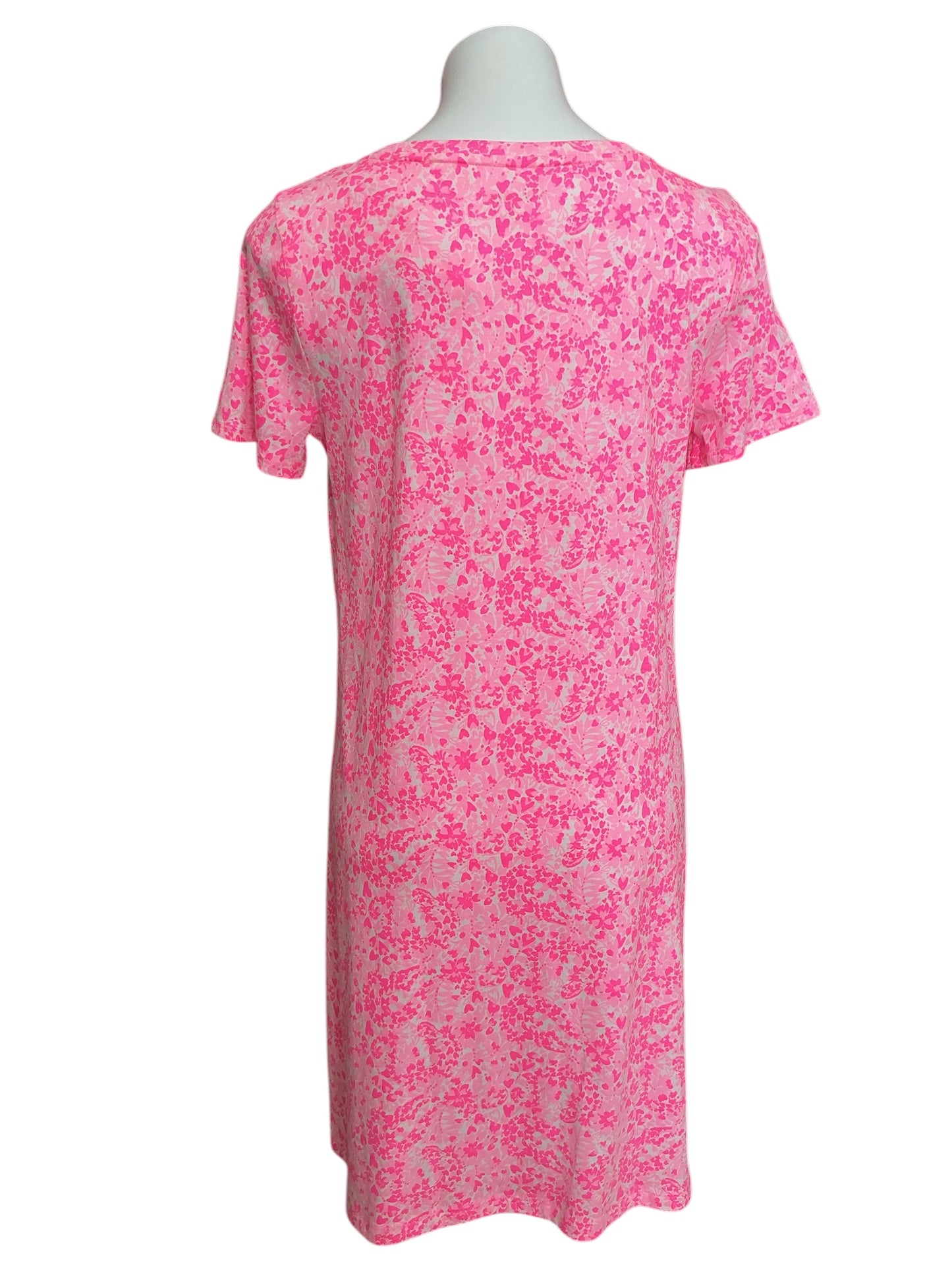 Lilly Pulitzer NWT Cody Short Sleeve Dress Pink Shandy Invest A Gator - Size M