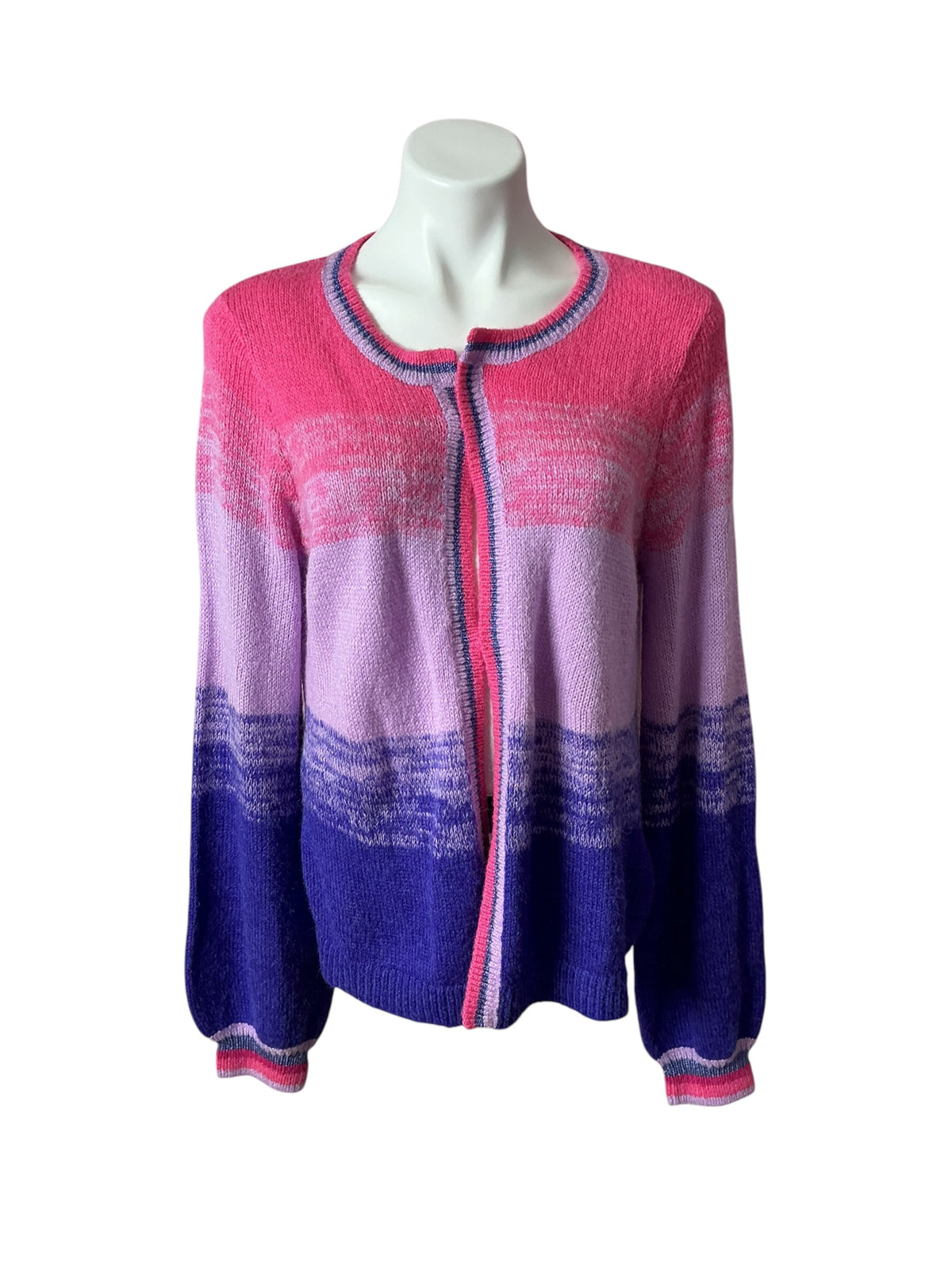 Lilly Pulitzer NWT Tessalyn Sweater Set Cabochon Purple Bohemian Marled Obre - Size L
