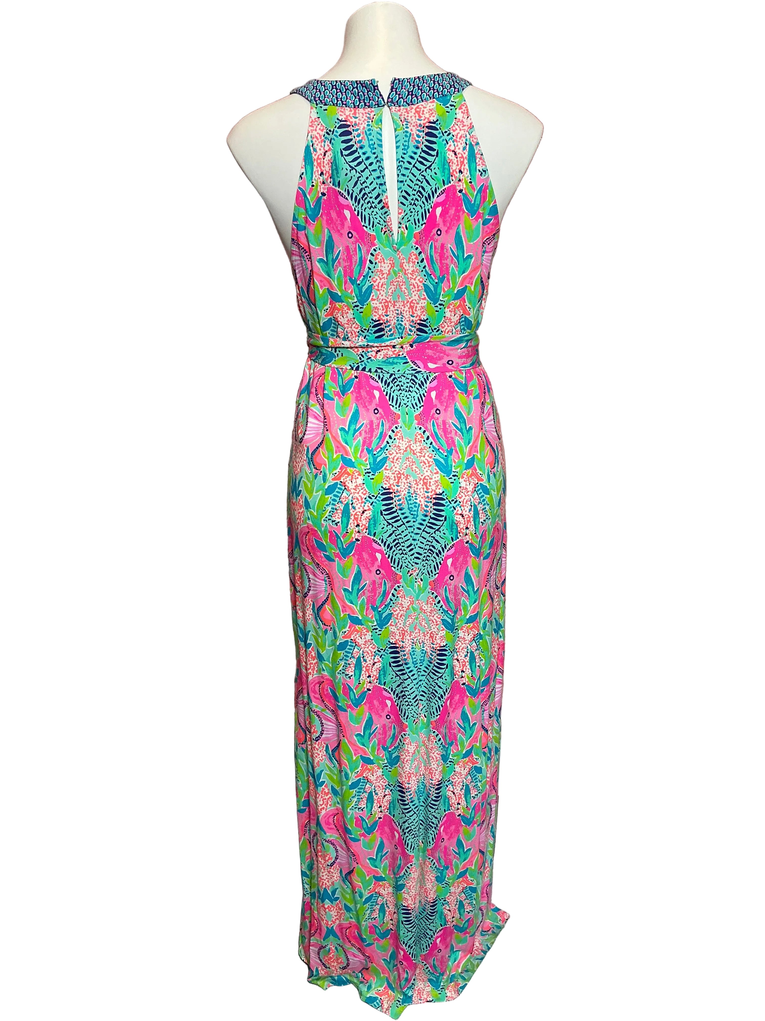 Lilly Pulitzer Monterrey Maxi Dress Multi Reflections Engineered -Size M