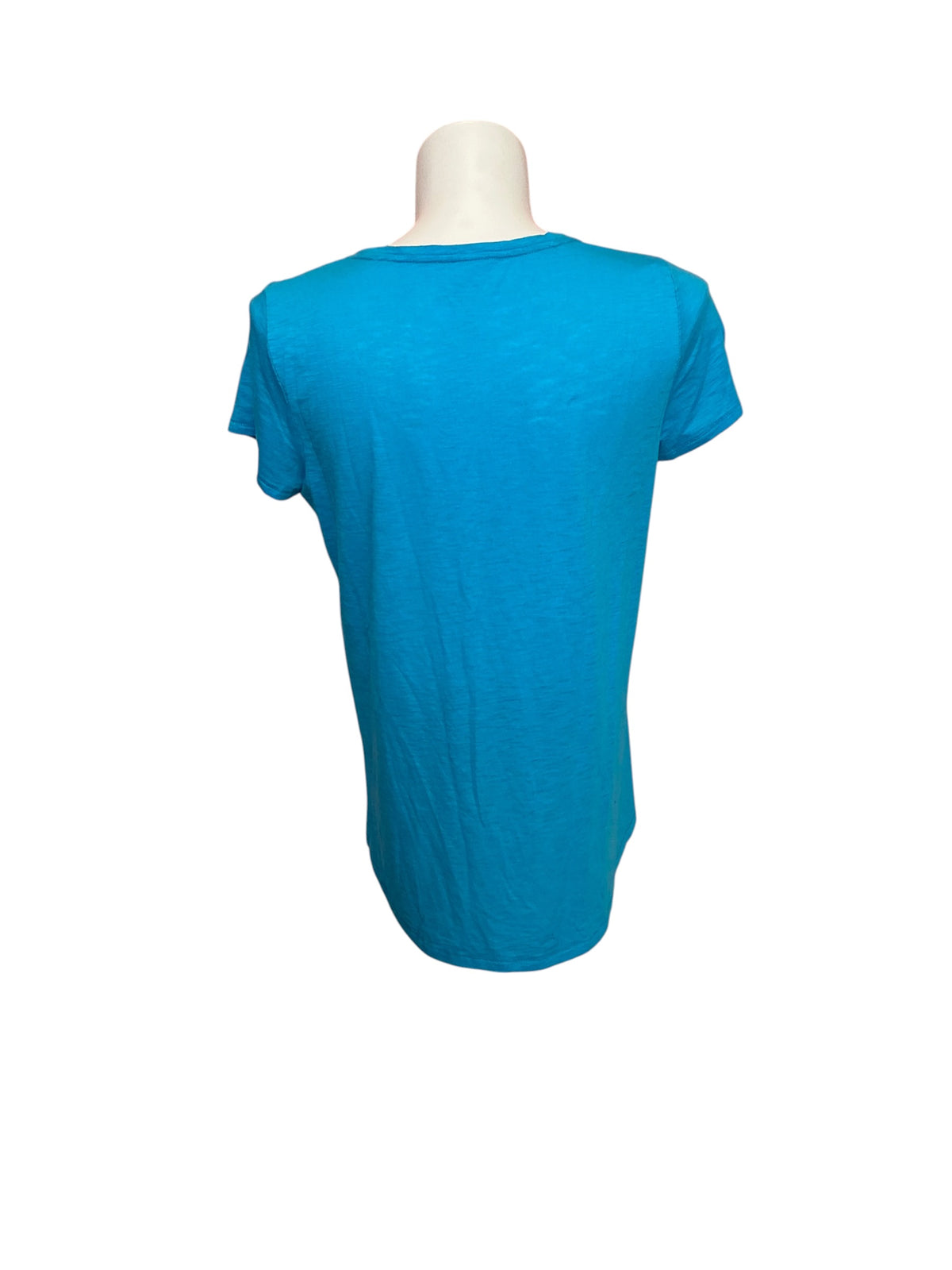 Lilly Pulitzer  Etta Scoop Neck Top Formentera Turquoise - Size XL