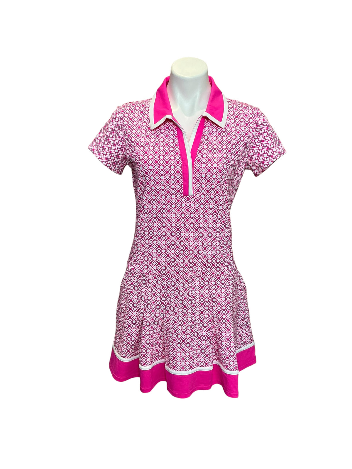 Lilly Pulitzer NWT Jessamy Dress UPF 50+ With Shorts Passion Fruit Pink X Resort White Butterfly Pattern - Size M