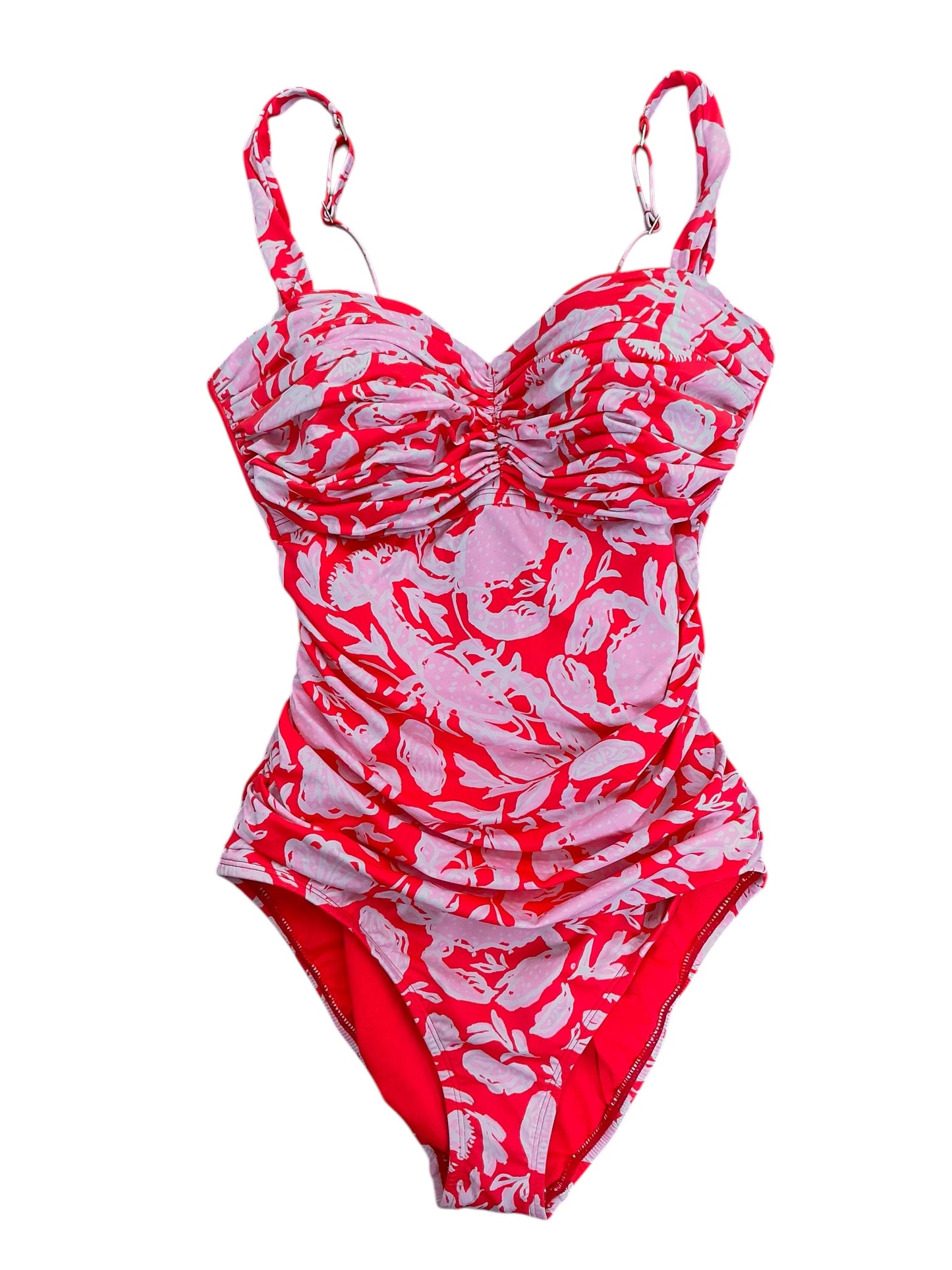 Lilly Pulitzer NWT Solaria One-Piece Swimsuit Cane Coral Crab Collab - Size 8