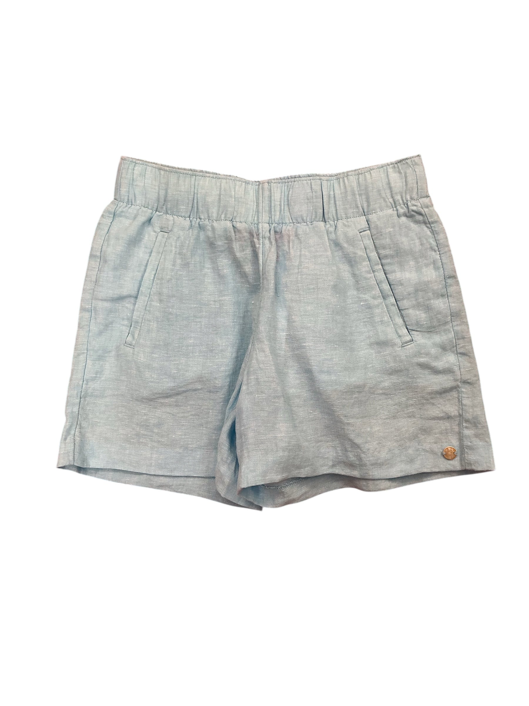 Lilly Pulitzer Lilo Linen Shorts Seabreeze Blue - Size XXS