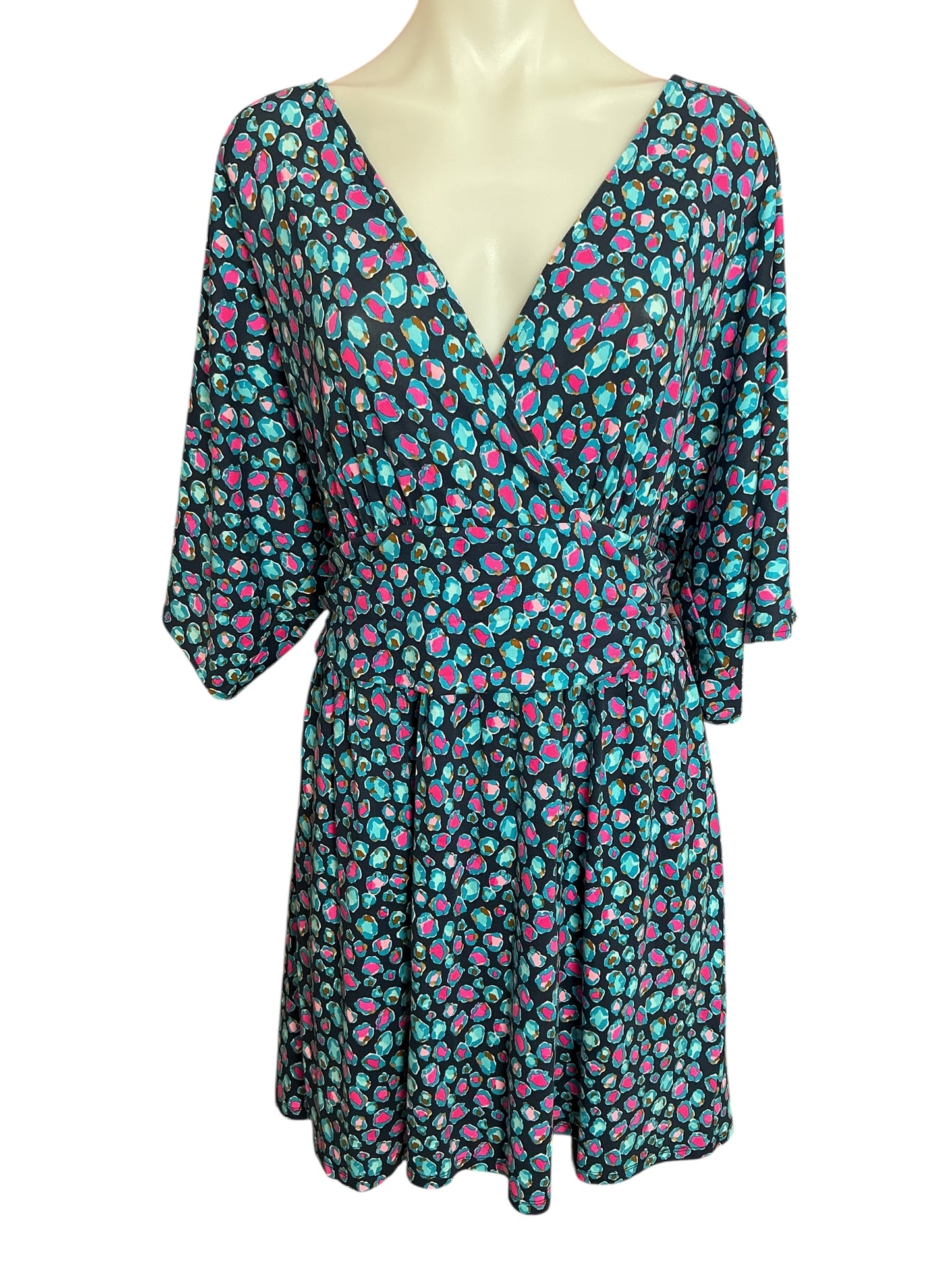 Lilly Pulitzer Parigi Skort Romper Low Tide Navy Spotted In The Mild - Size XL