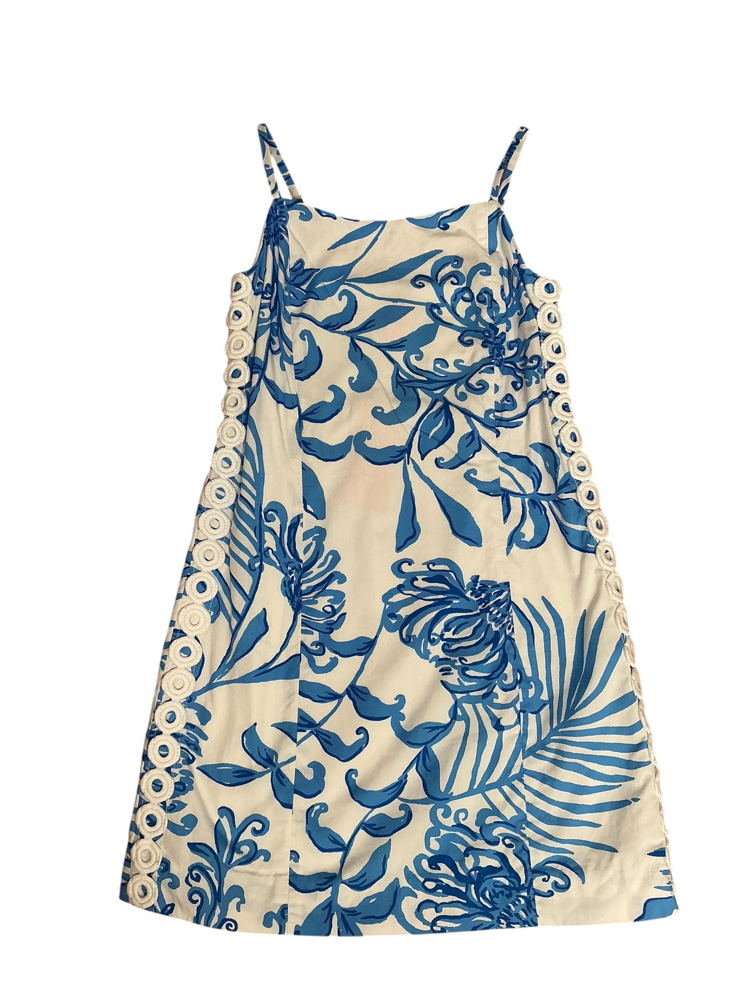 Lilly Pulitzer Girls Mini Shelli Dress Resort White Glisten in the Sun - Size 8