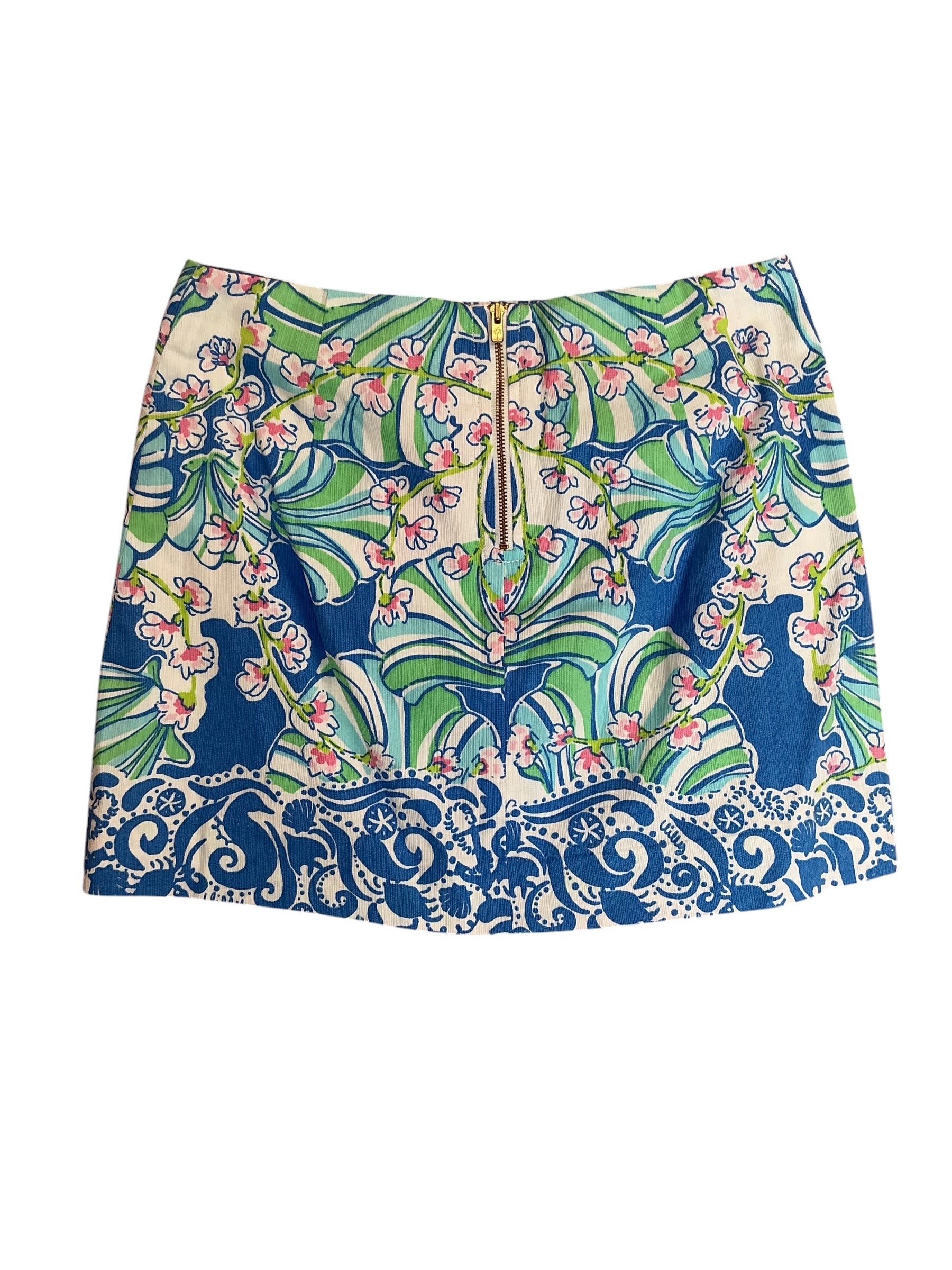 Lilly Pulitzer Tate Skirt Bay Blue Coasting - Size 00
