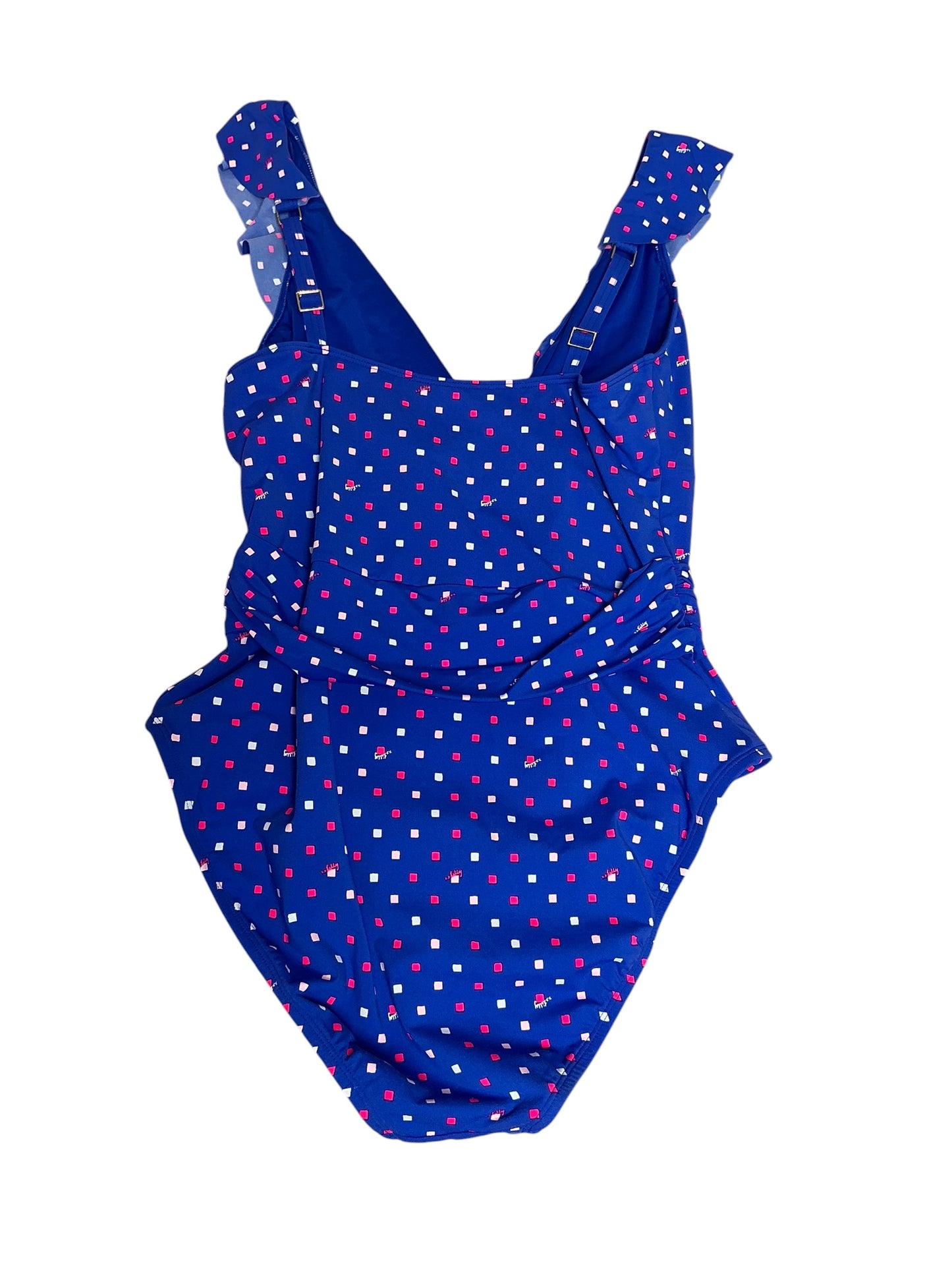 Lilly Pulitzer  Delphie One-Piece Swimsuit Borealis Blue Lilly Squared - Size 12