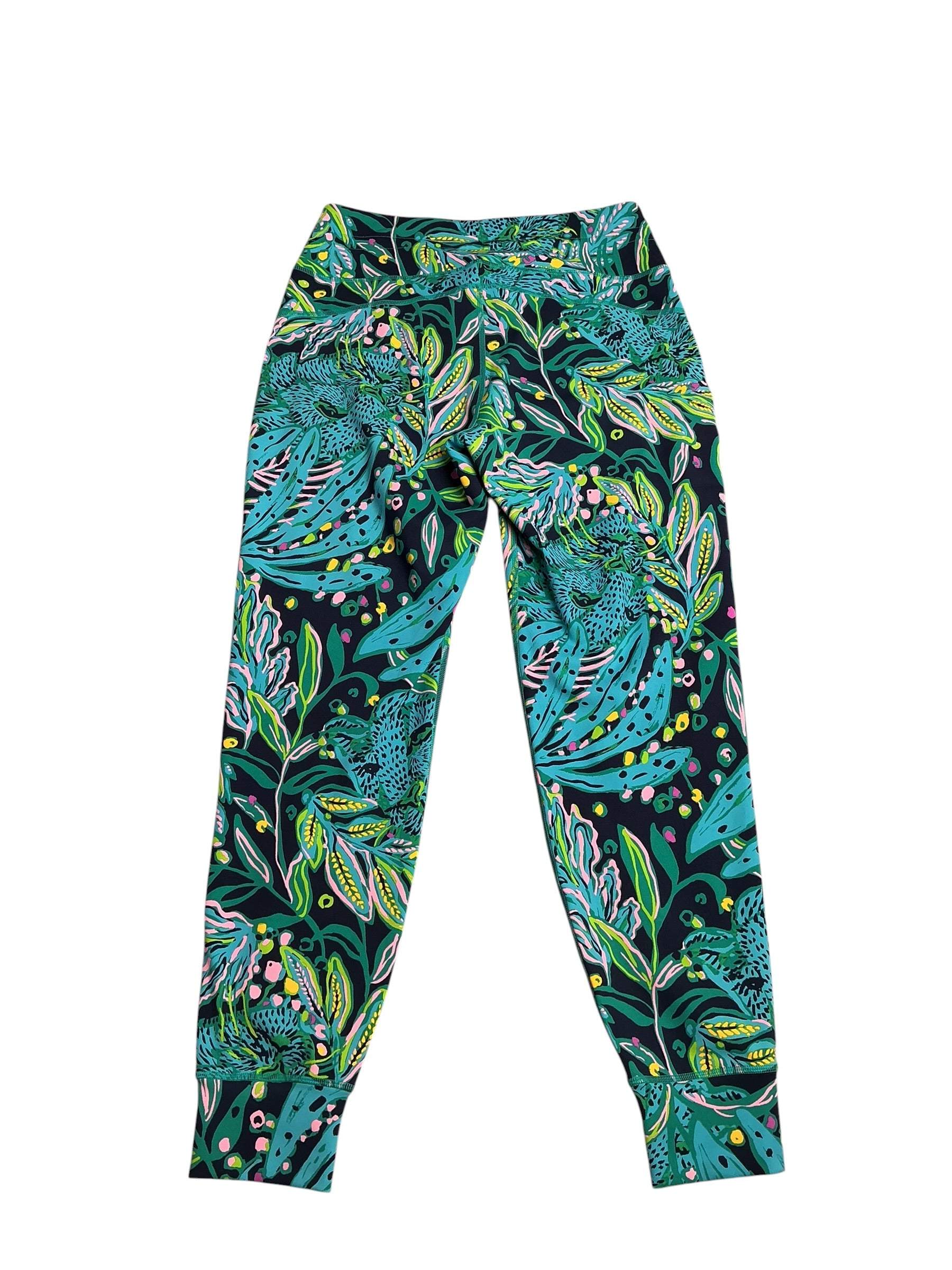 Lilly Pulitzer- Weekender Leggings Low Tide Navy Catty Purrsonality Size M