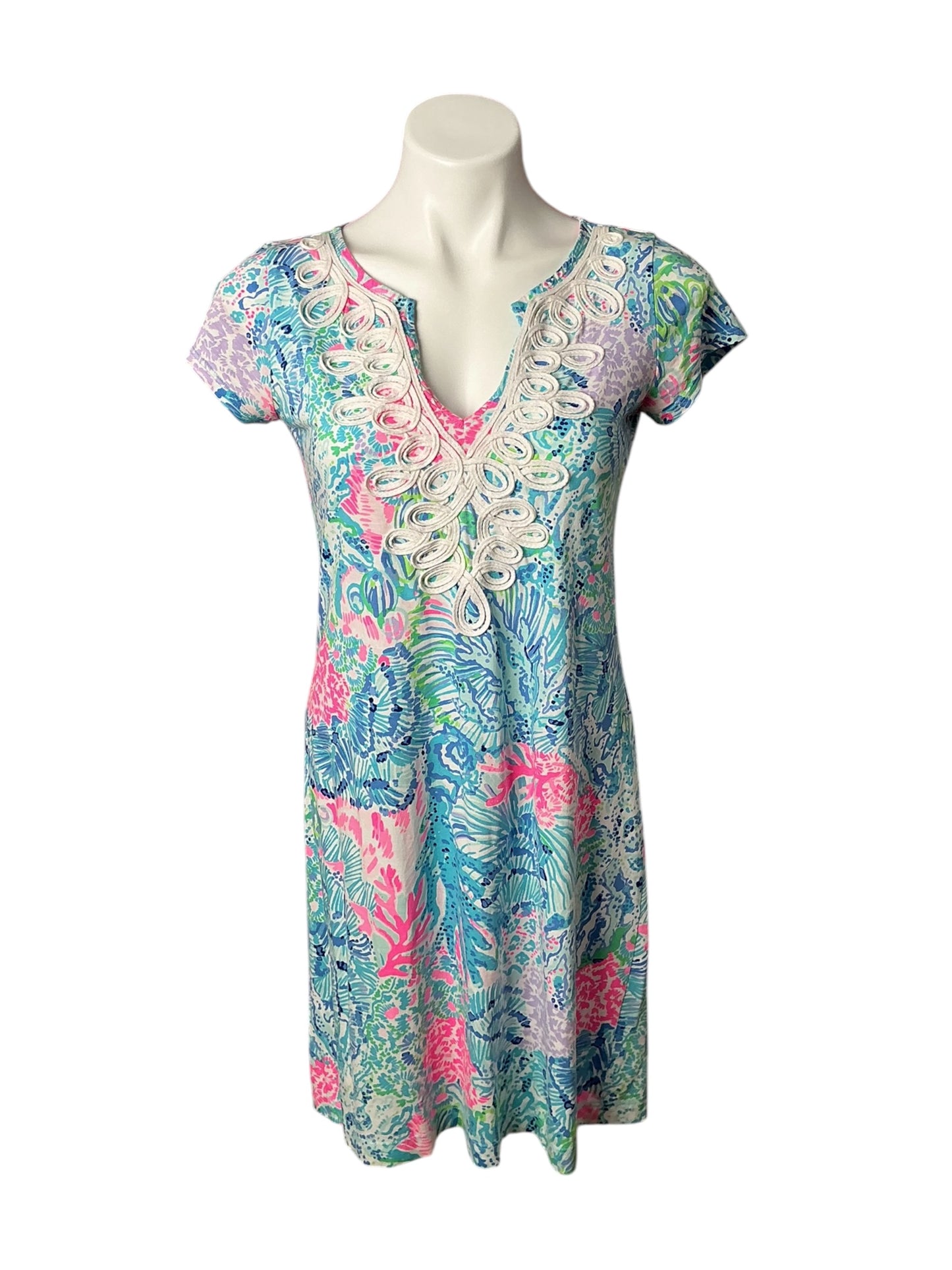 Lilly Pulitzer Brewster T-Shirt Dress Sink Or Swim - Size S