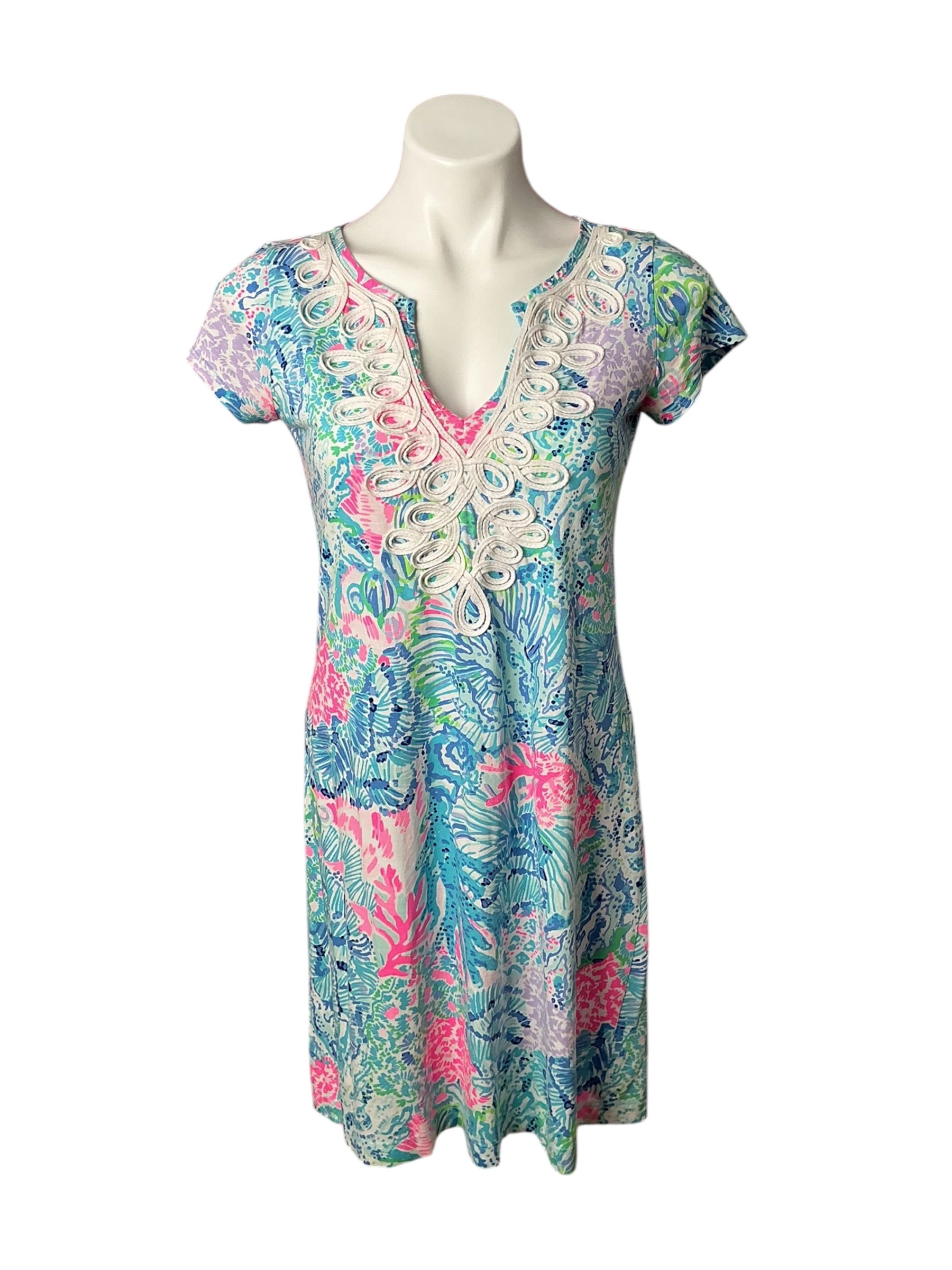 Lilly Pulitzer Brewster T-Shirt Dress Sink Or Swim - Size S
