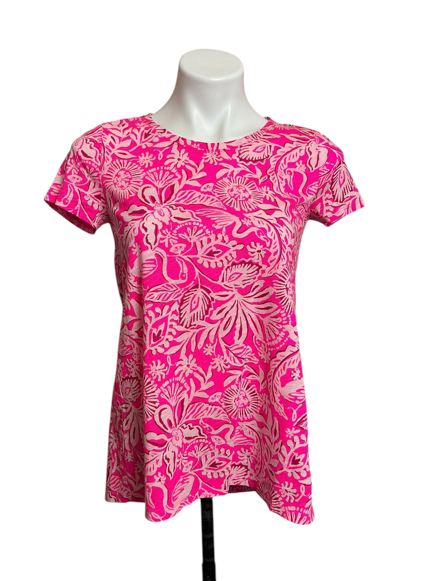 Lilly Pulitzer NWT Etta Scoop Neck Passion Fruit Absolutely Flamazing - Size XS