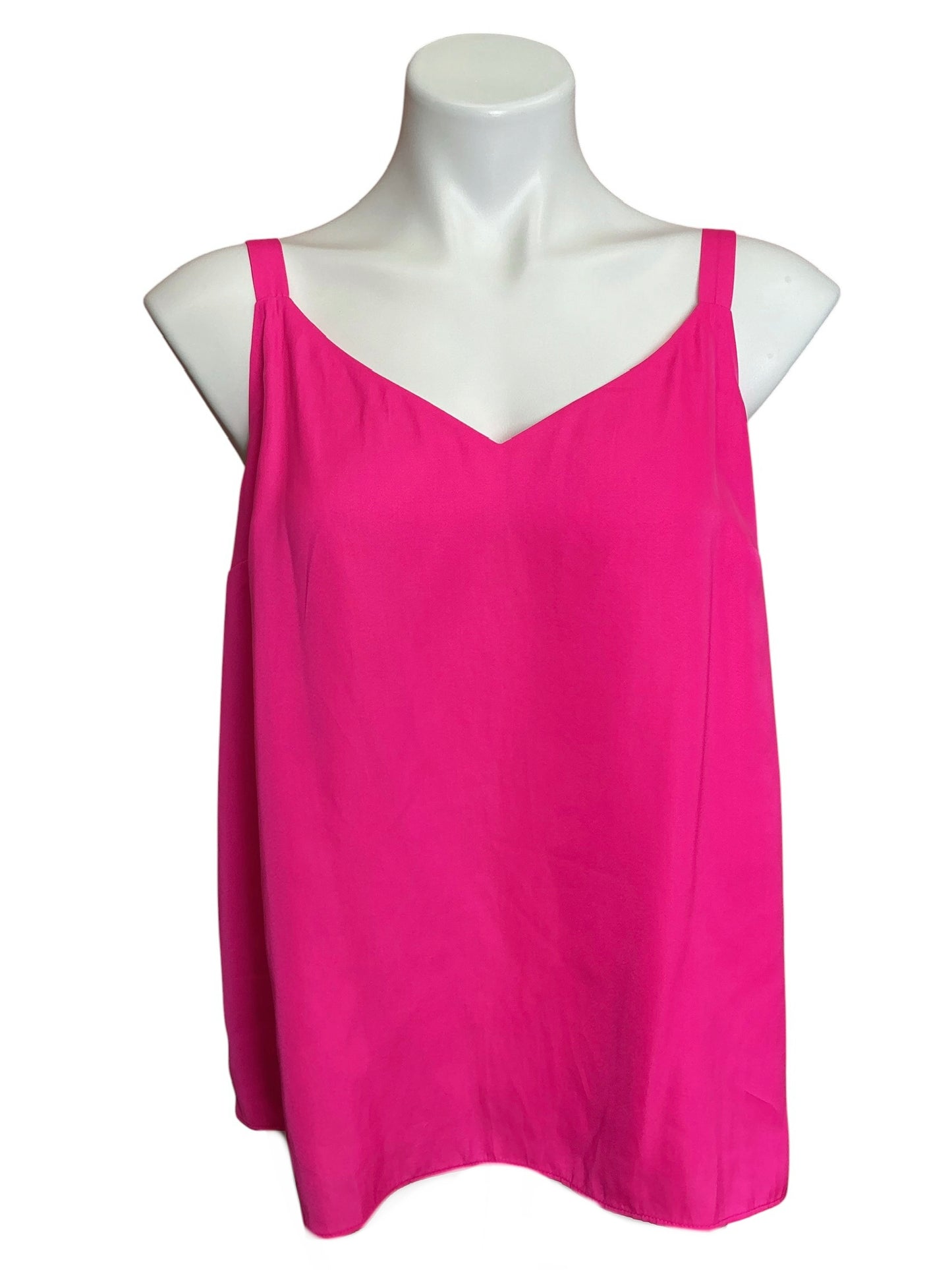 Lilly Pulitzer NWT Nadia Satin Cami Top Passion Fruit Pink - Size 12