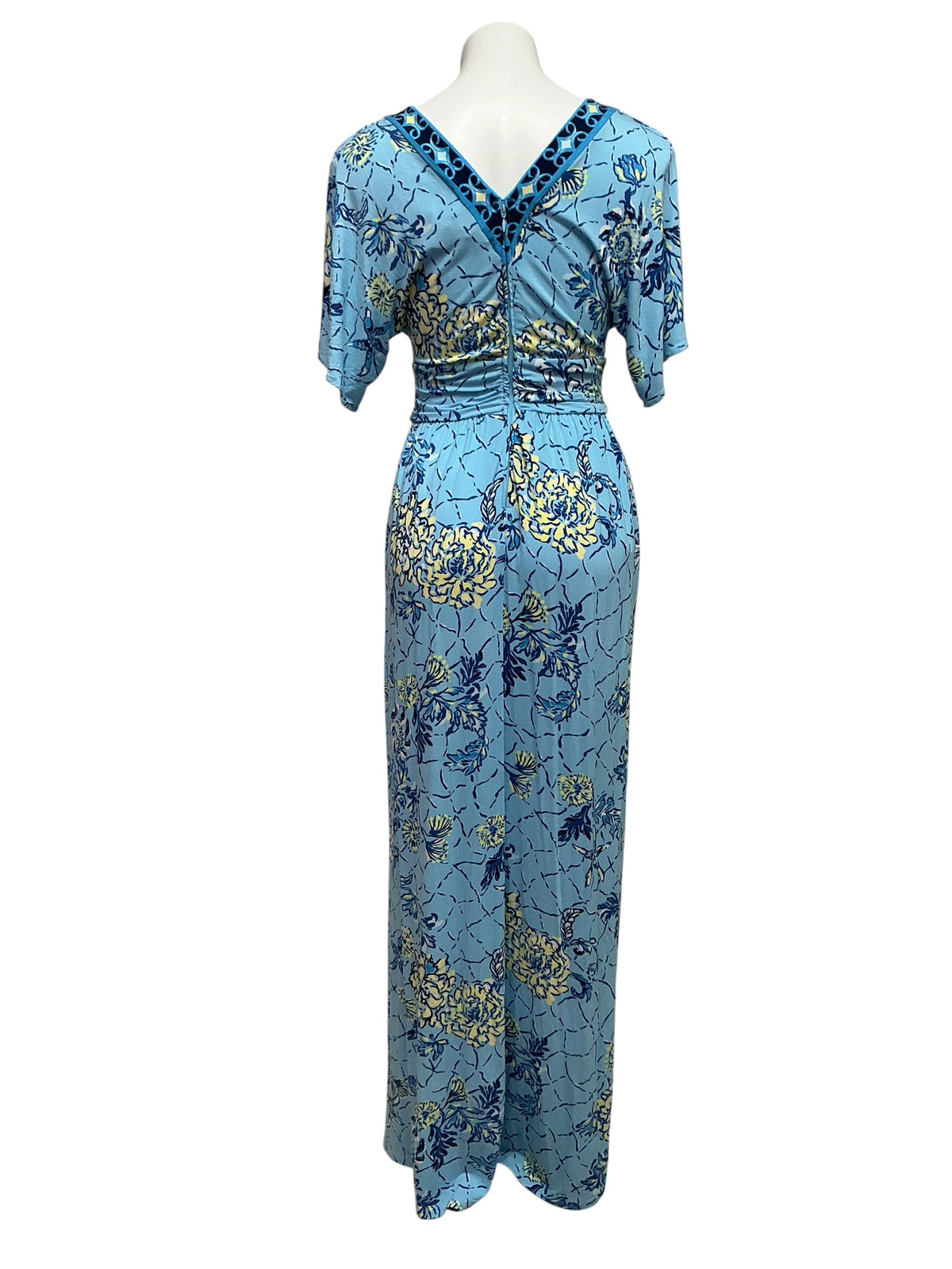 Lilly Pulitzer Lauralai Maxi Dress Bellevue Blue Breakers Beach - Size 0