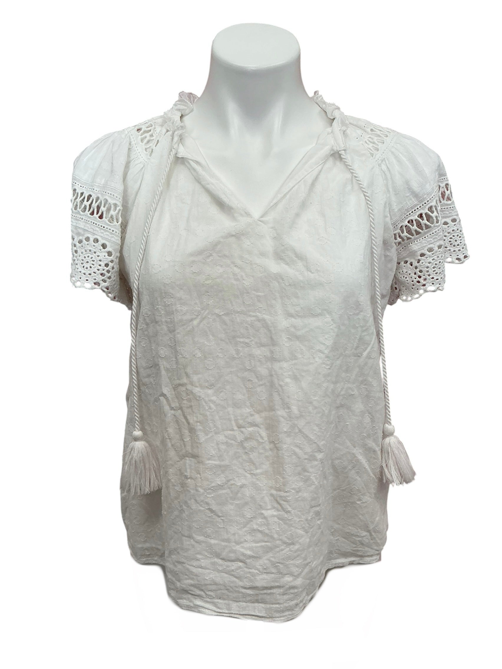 Lilly Pulitzer Abriana Eyelet Top Resort White - Size S