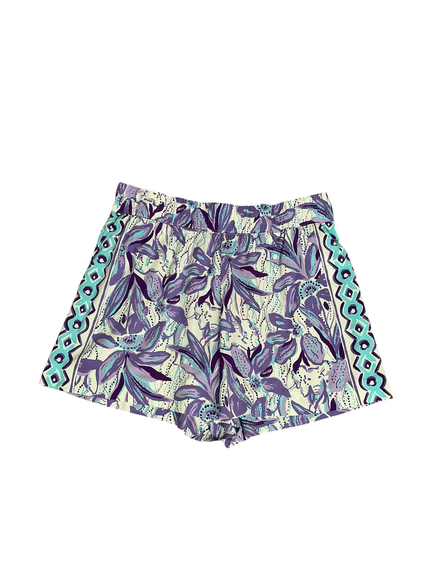 Lilly Pulitzer Bal Harbour Shorts Tropicalia Purple Elephant Bloom Engineered Bottom - Size M