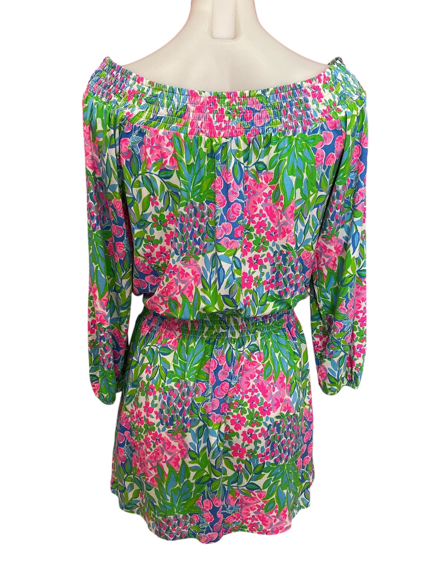 Lilly Pulitzer Cyla Off-The-Shoulder Skort Romper A Cherry On Top - Size XS