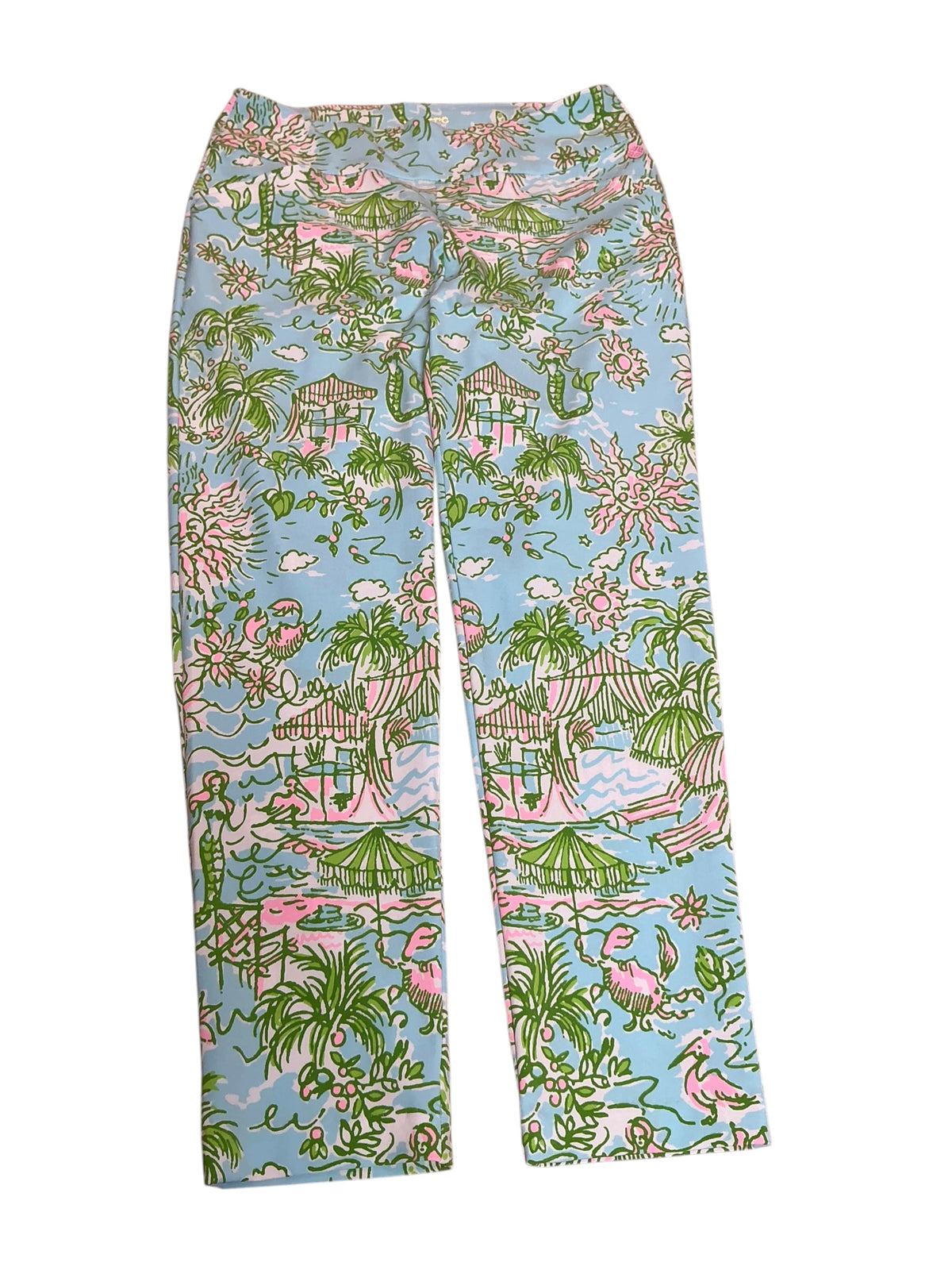 Lilly Pulitzer Luxletic Corso Pants Mermaid's Cove - Size 10