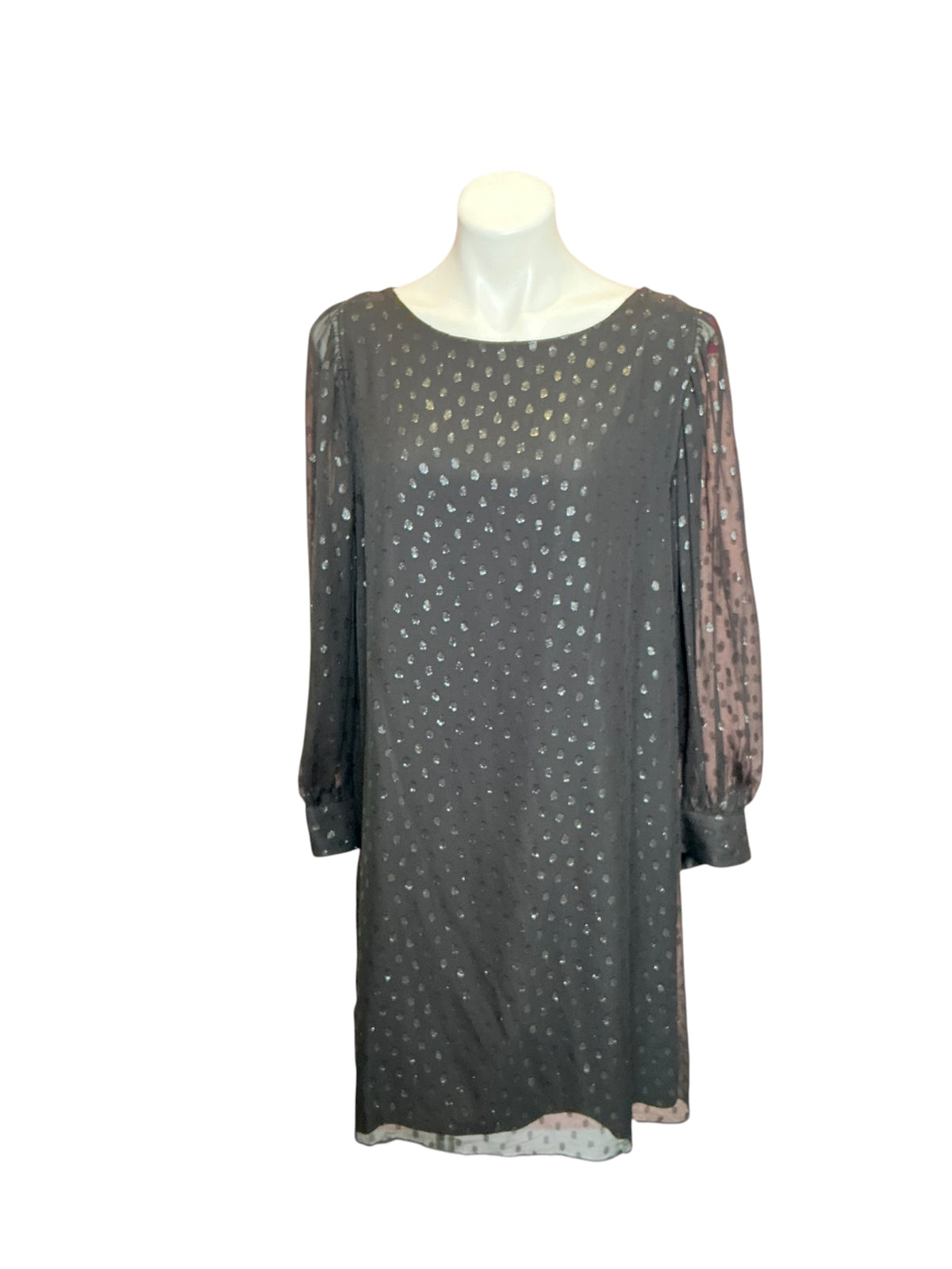 Lilly Pulitzer NWT Maisel Silk Dress Onyx Moroccan Metallic Clip - Size 16