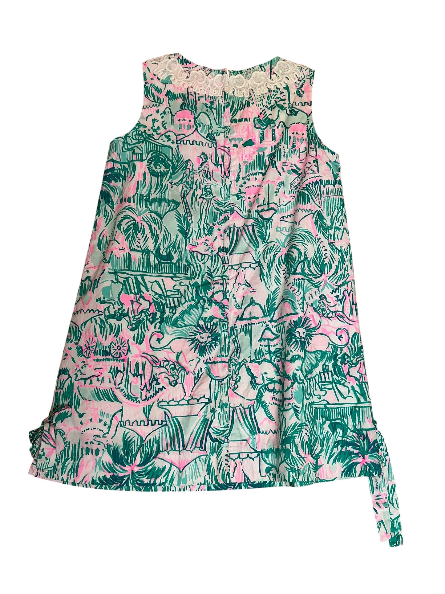 Lilly Pulitzer Girls Little Lilly Classic Shift Dress Colorful Camelflage - Size 5