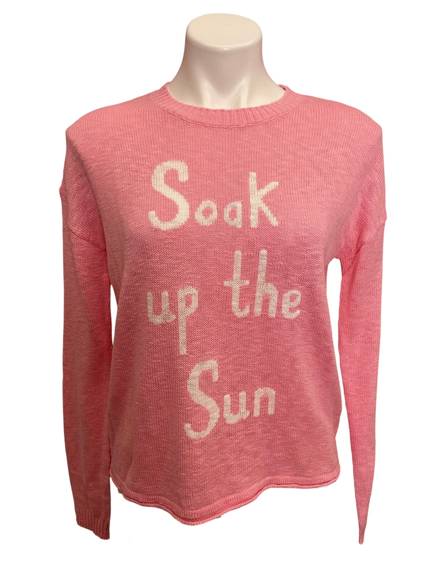 Lilly Pulitzer Pippy Sweater Peony Pink Soak Up The Sun Intarsia - Size S