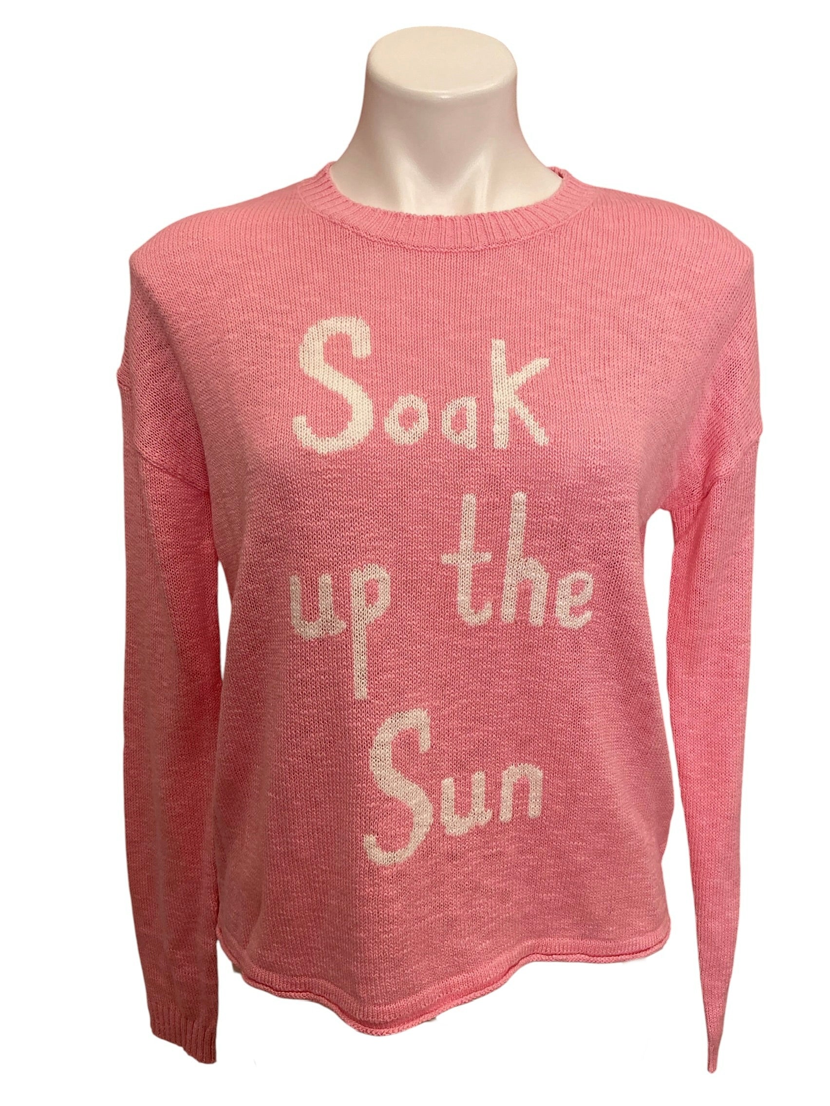 Lilly Pulitzer Pippy Sweater Peony Pink Soak Up The Sun Intarsia - Size S