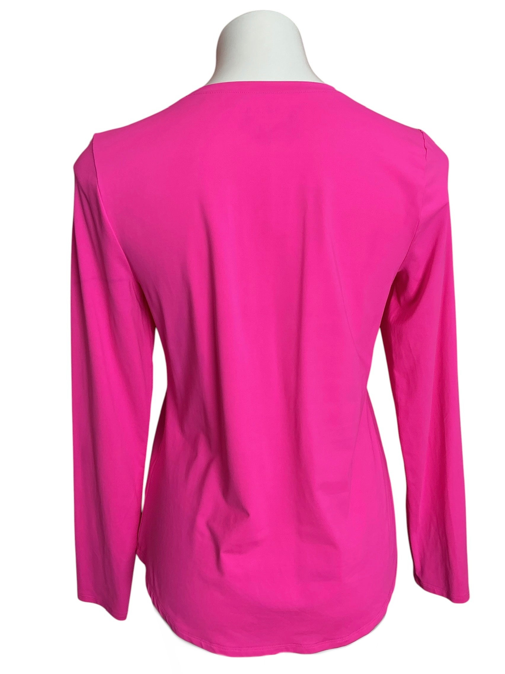 Lilly Pulitzer Luxletic UPF 50+ Westley Long Sleeve Top Prosecco Pink - Size S