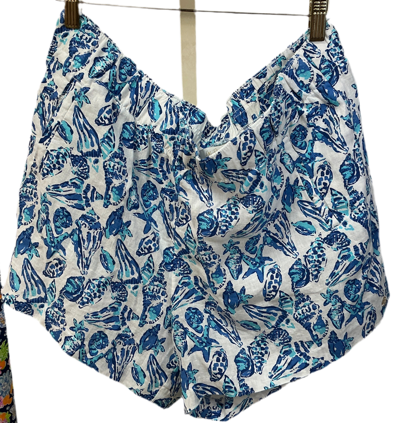 Lilly Pulitzer NWT Lilo Linen Short Resort White Shell Collector - Size XL