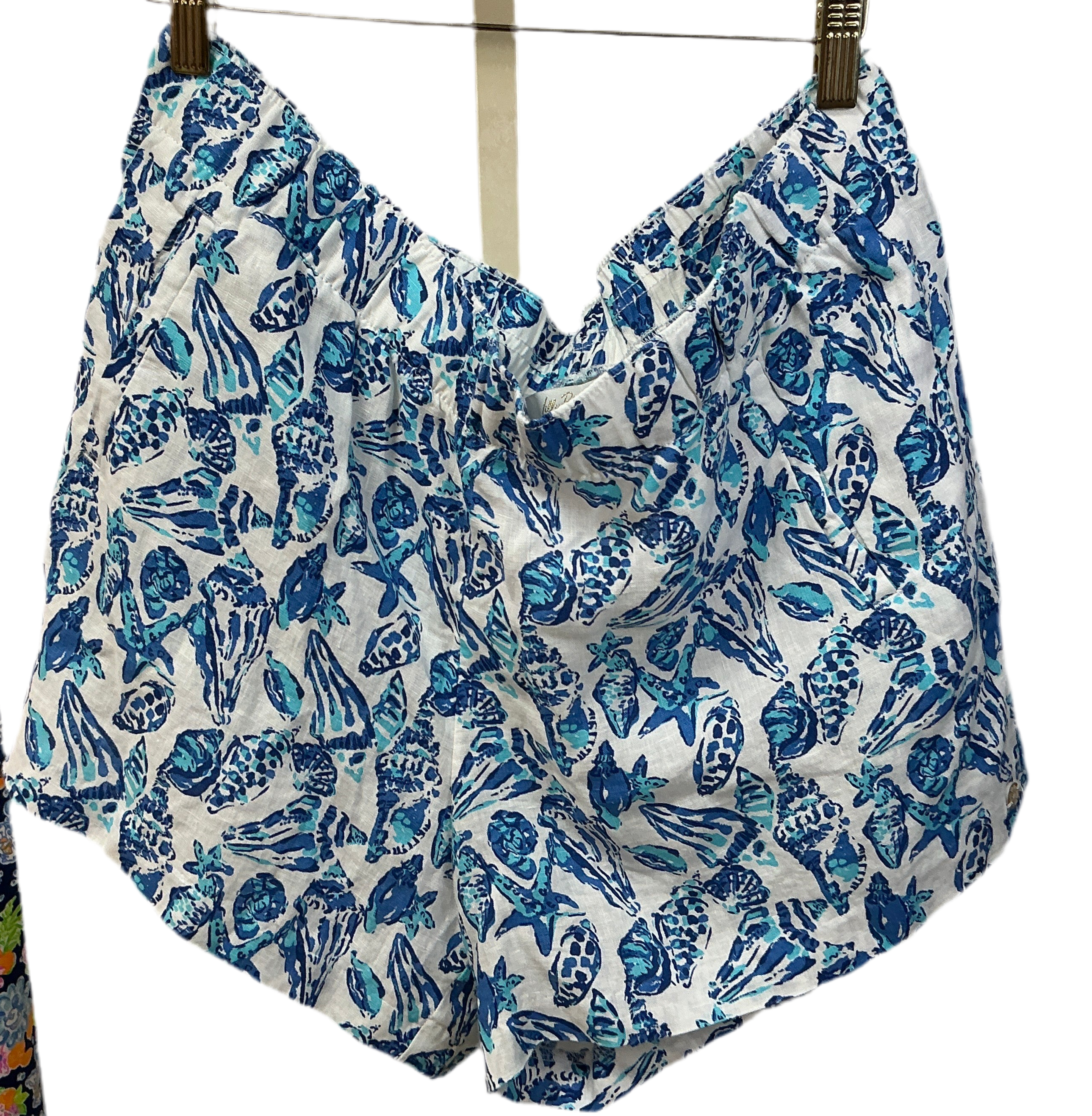 Lilly Pulitzer NWT Lilo Linen Short Resort White Shell Collector - Size XL