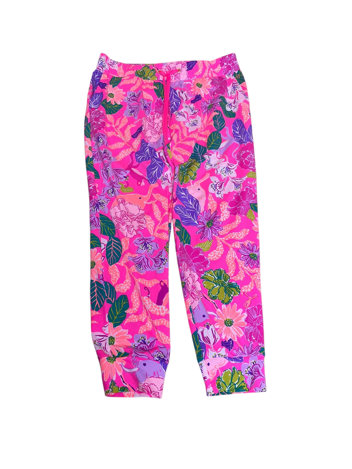 Lilly Pulitzer Lillabeth Pant Pink Isle Best of Friends - Size S