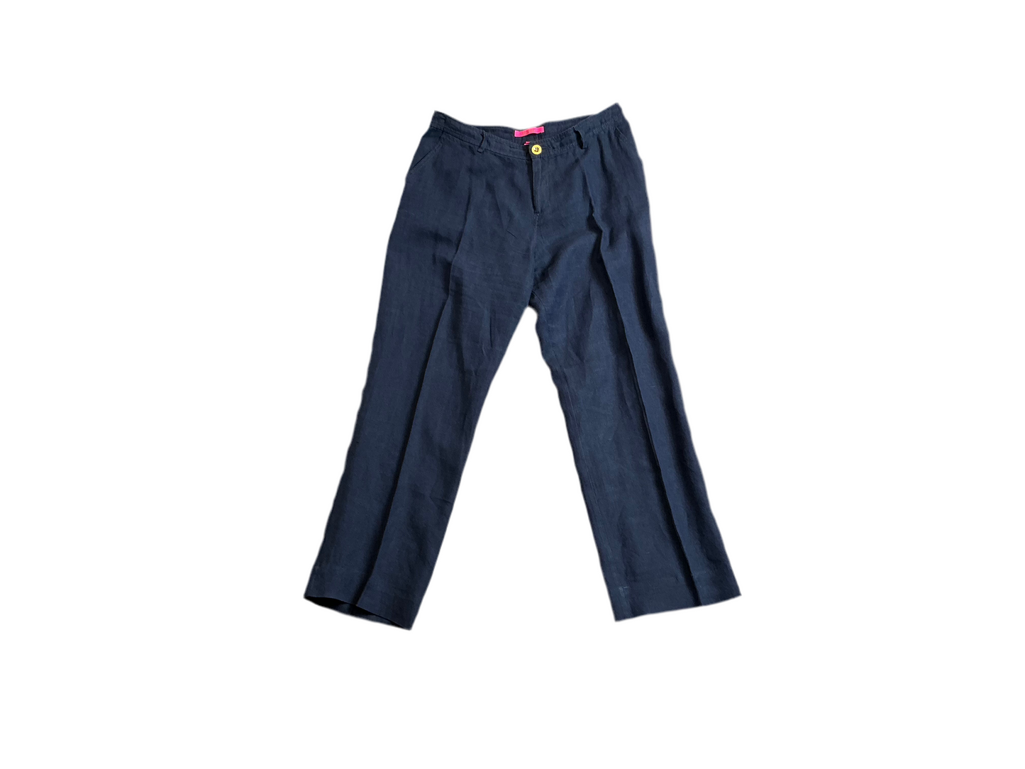 Lilly Pulitzer Breeza Linen Pants True Navy - Size 8