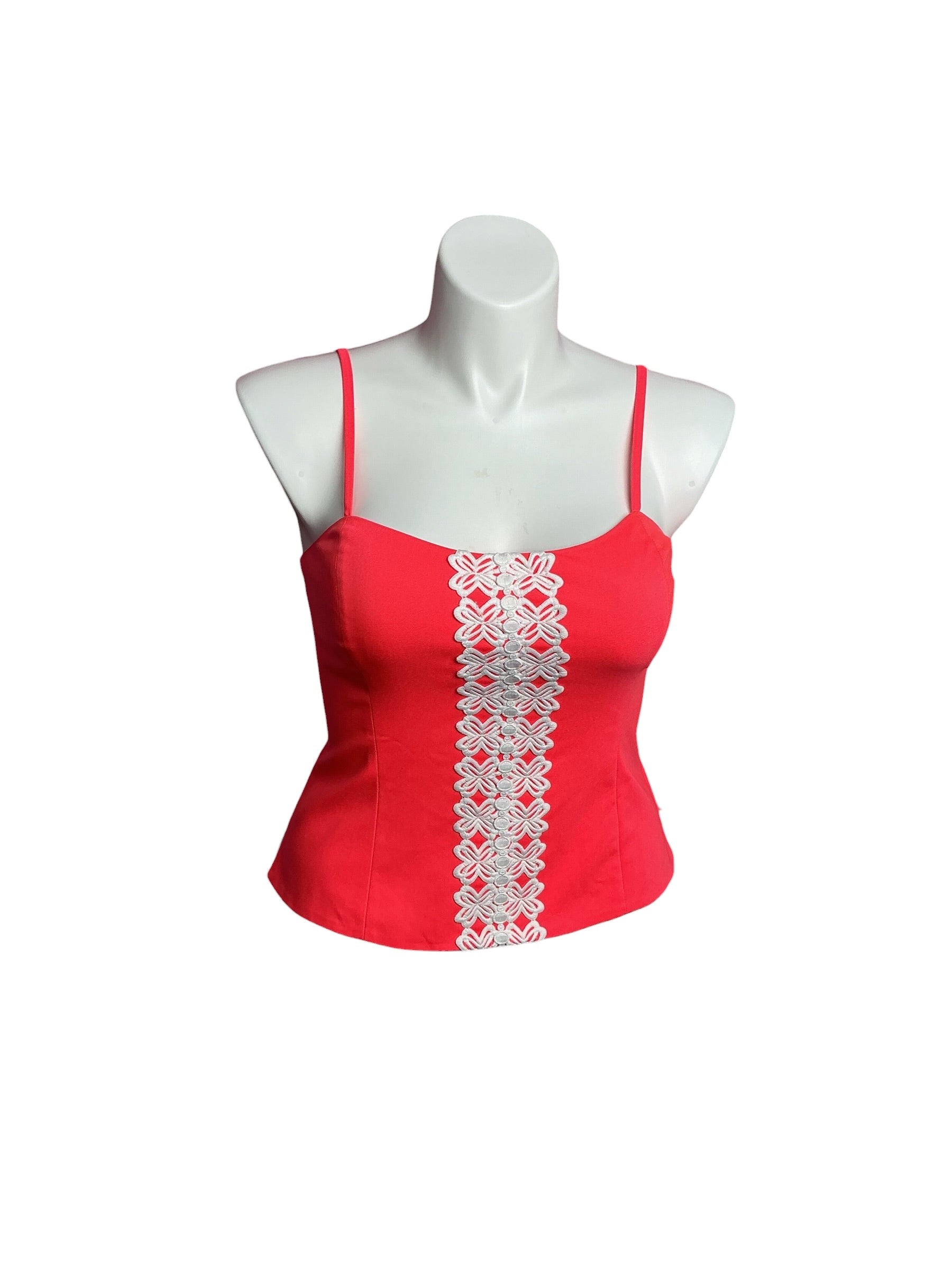 Lilly Pulitzer- NWT Shelli Stretch Top Cane Coral Size 12