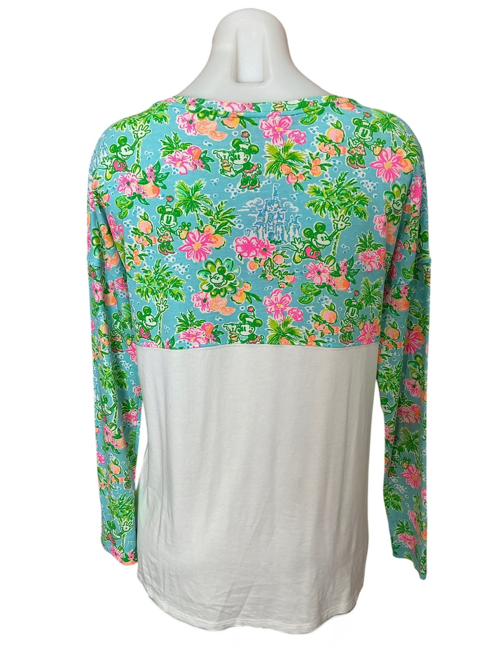 Lilly Pulitzer X Disney Finn Top Blue Ibiza Lilly Loves Disney - Size XS