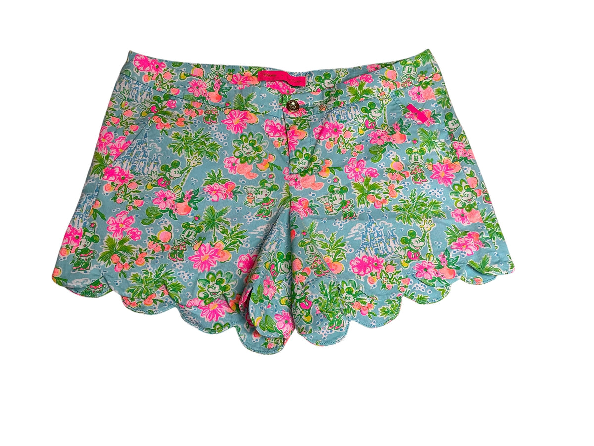Lilly Pulitzer Buttercup Short Blue Ibiza Lilly Loves Disney - Size 10