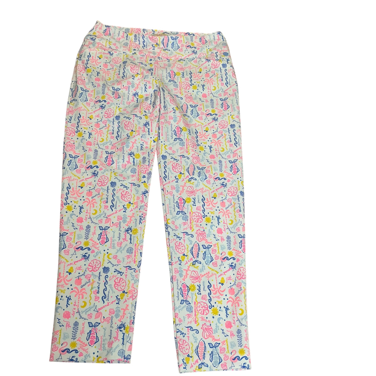 Lilly Pulitzer Luxletic Corso Pants Summer Serenade Golf - Size 10