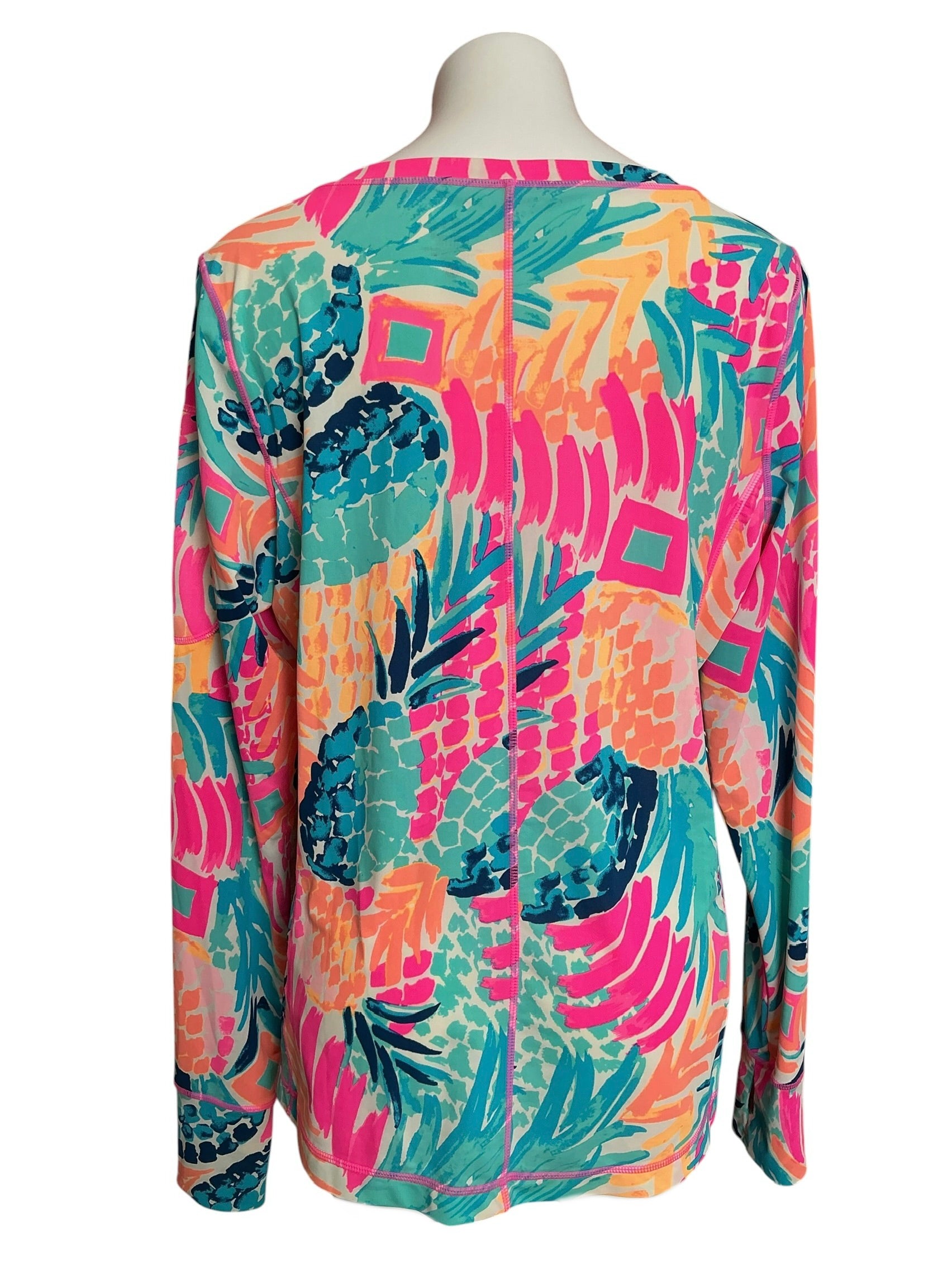 Lilly Pulitzer Kona Sun Guard Rashguard Goombay Smashed - Size XL