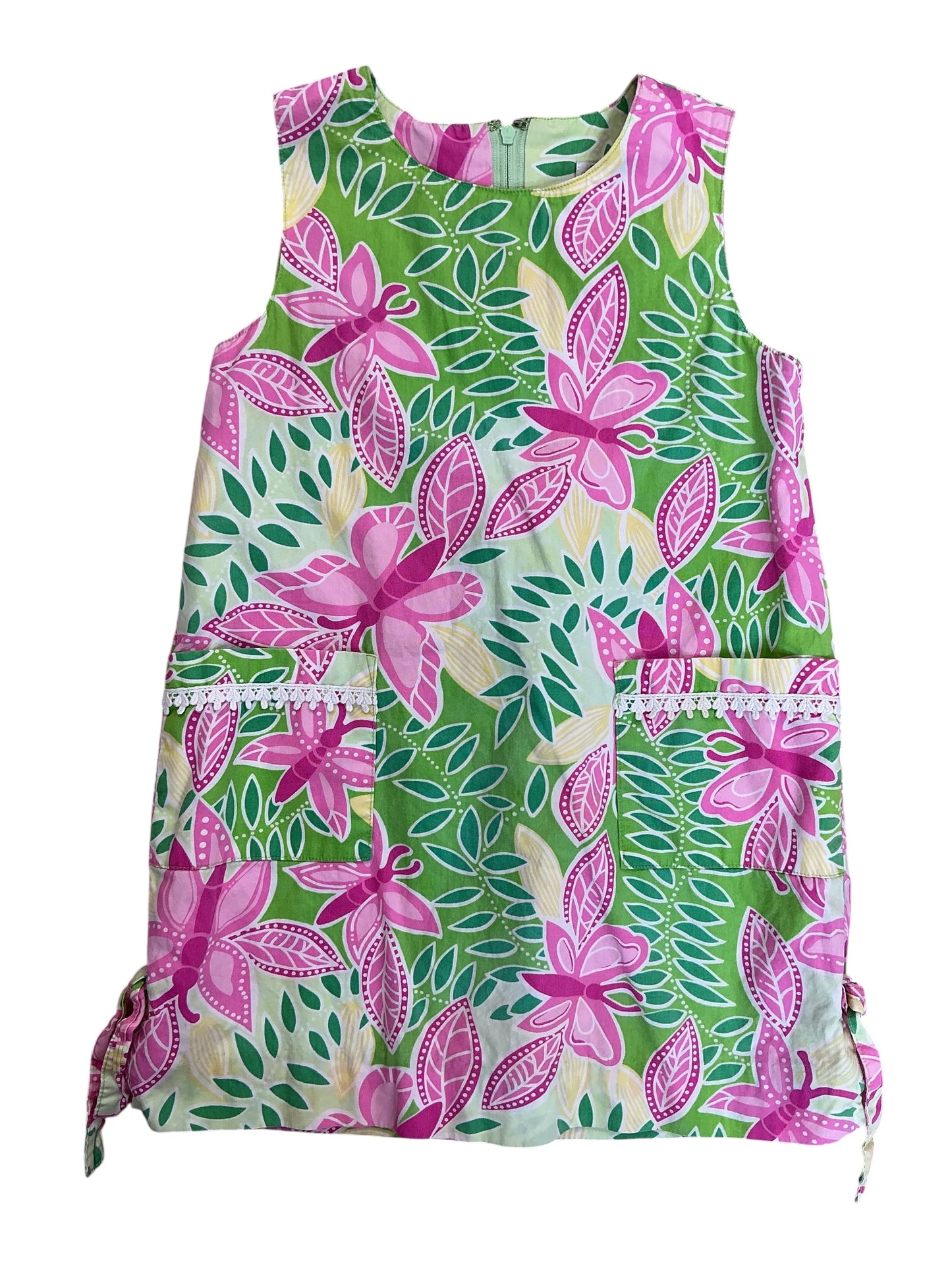 Lilly Pulitzer Kids Girls Vintage Little Lilly Classic Shift Dress Pretty Pink Tootie - Size 4