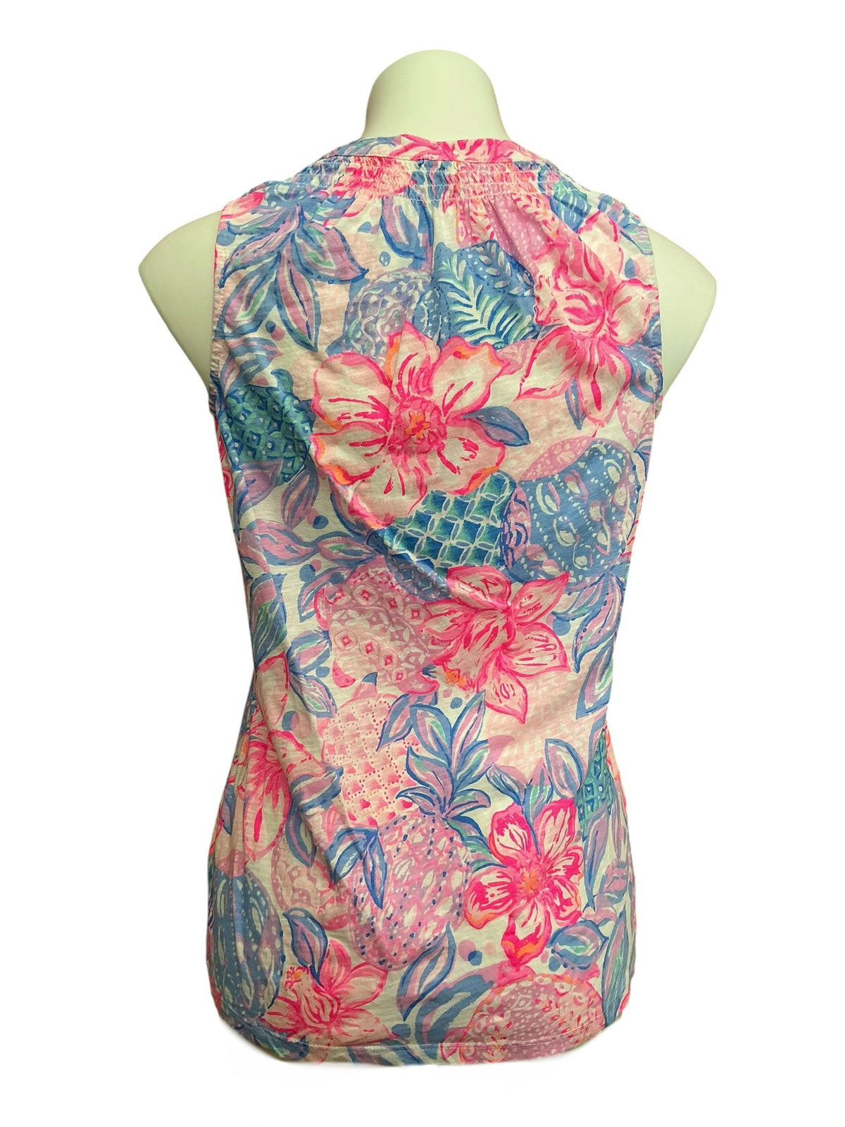 Lilly Pulitzer Essie Knit Top Pink Isle Snappy Turtle - Size S