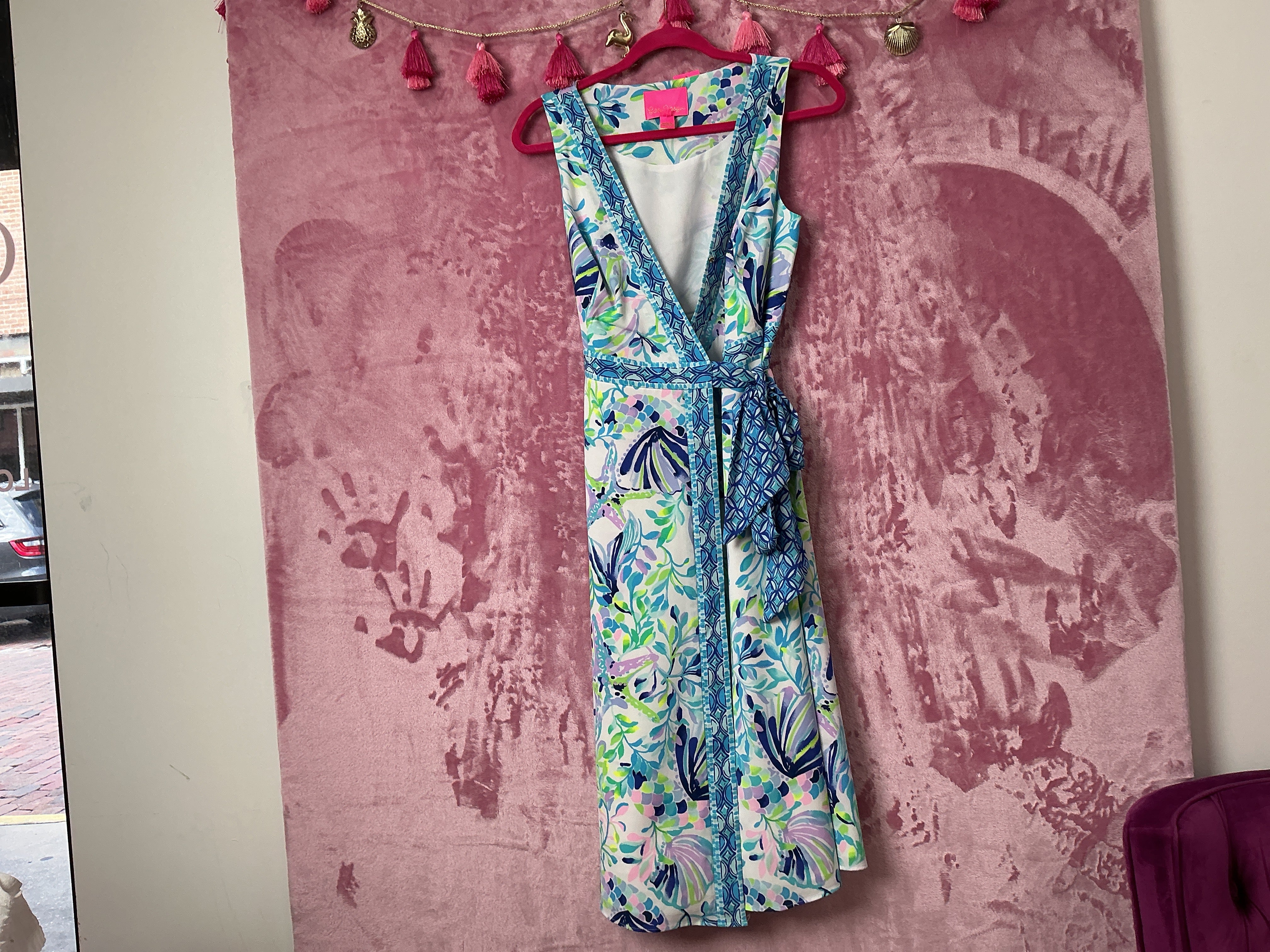 Lilly Pulitzer NWT Shaylee Stretch Midi Dress Resort White Shell Beach Engineered Dress - Size 2