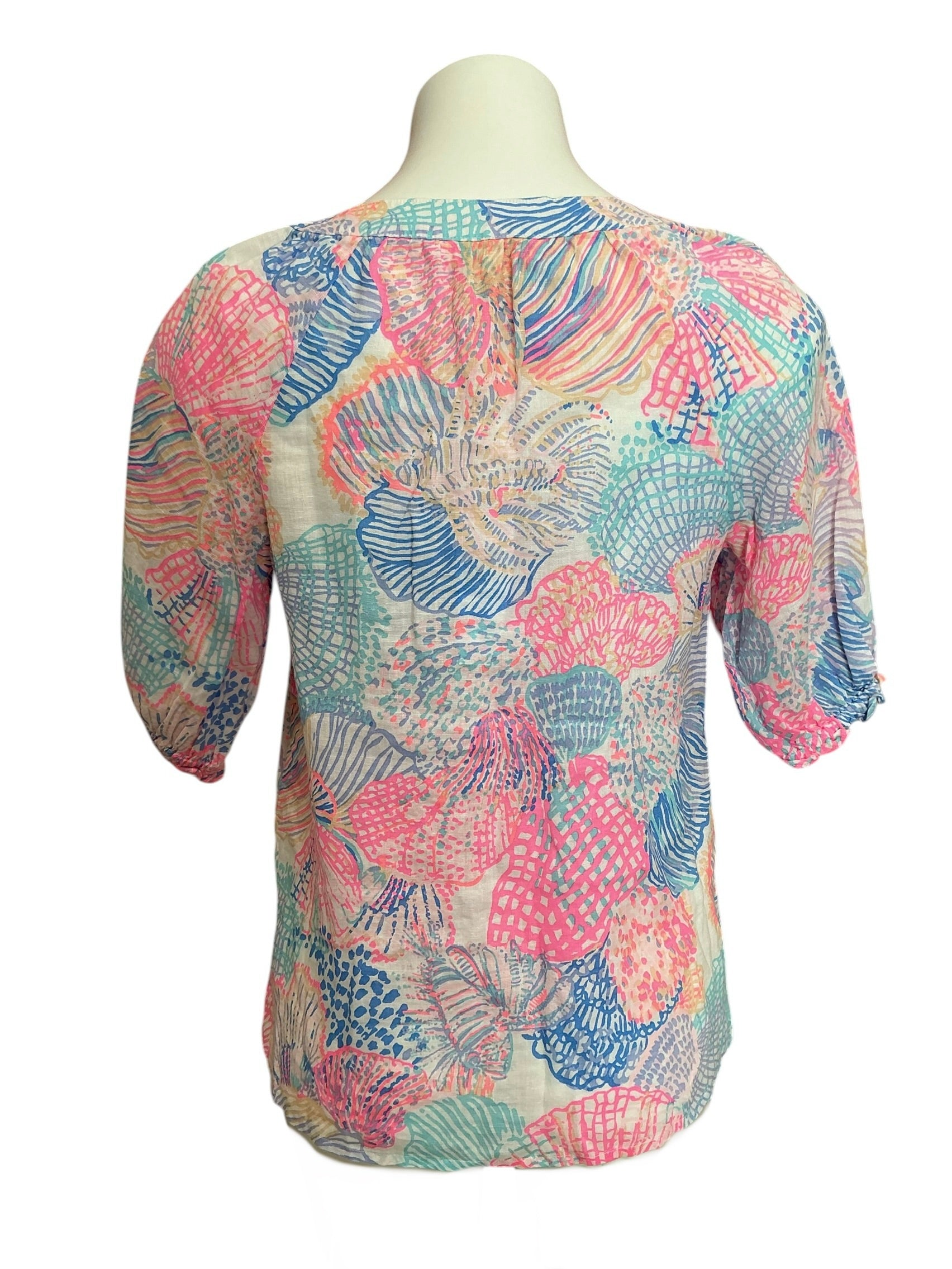 Lilly Pulitzer NWT Caprina Top Multi Roar Of The Seas - Size XS