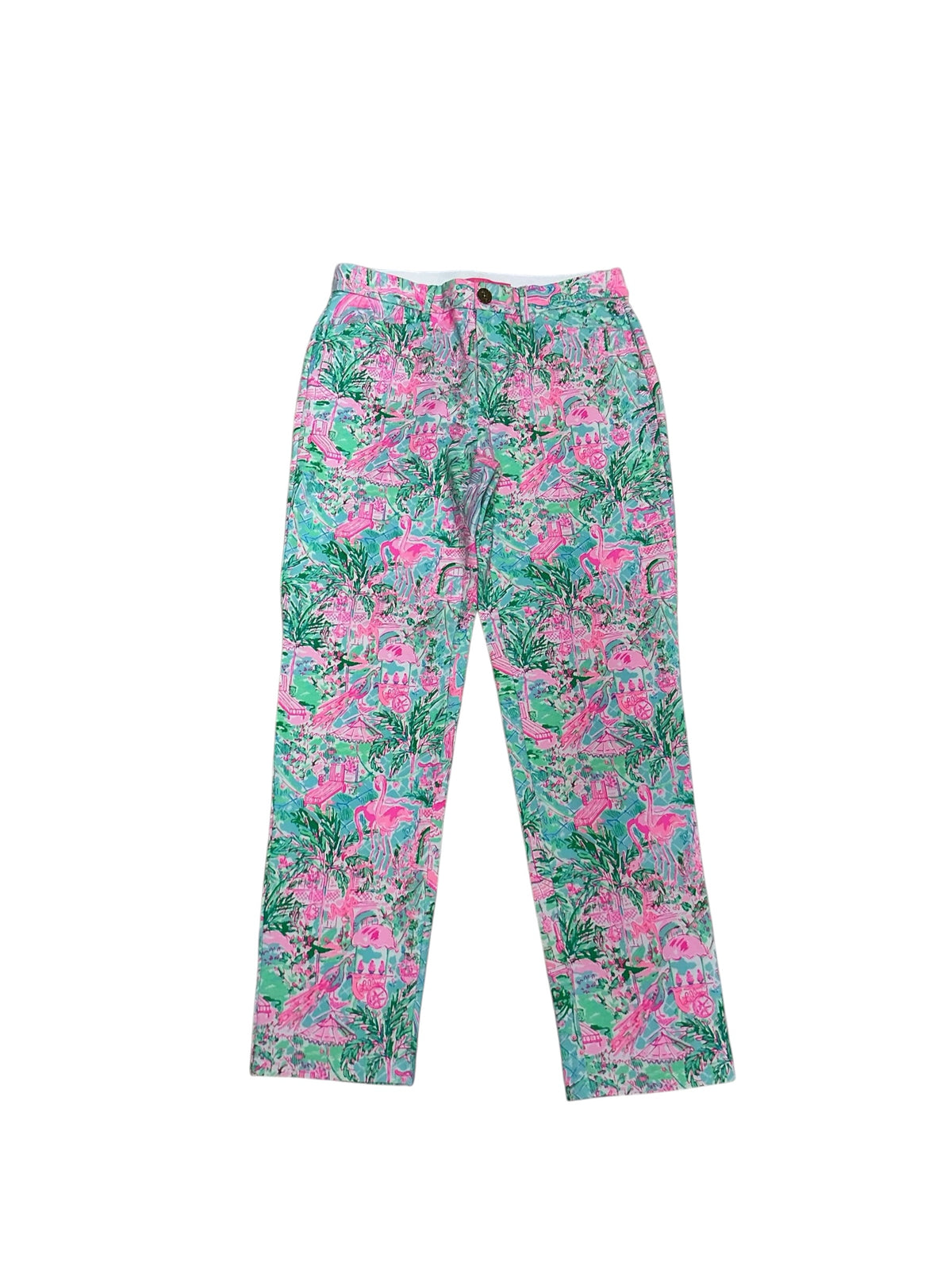 Lilly Pulitzer NWT Kelly Knit Pant Bali Blue Spotted On Worth - Size 8