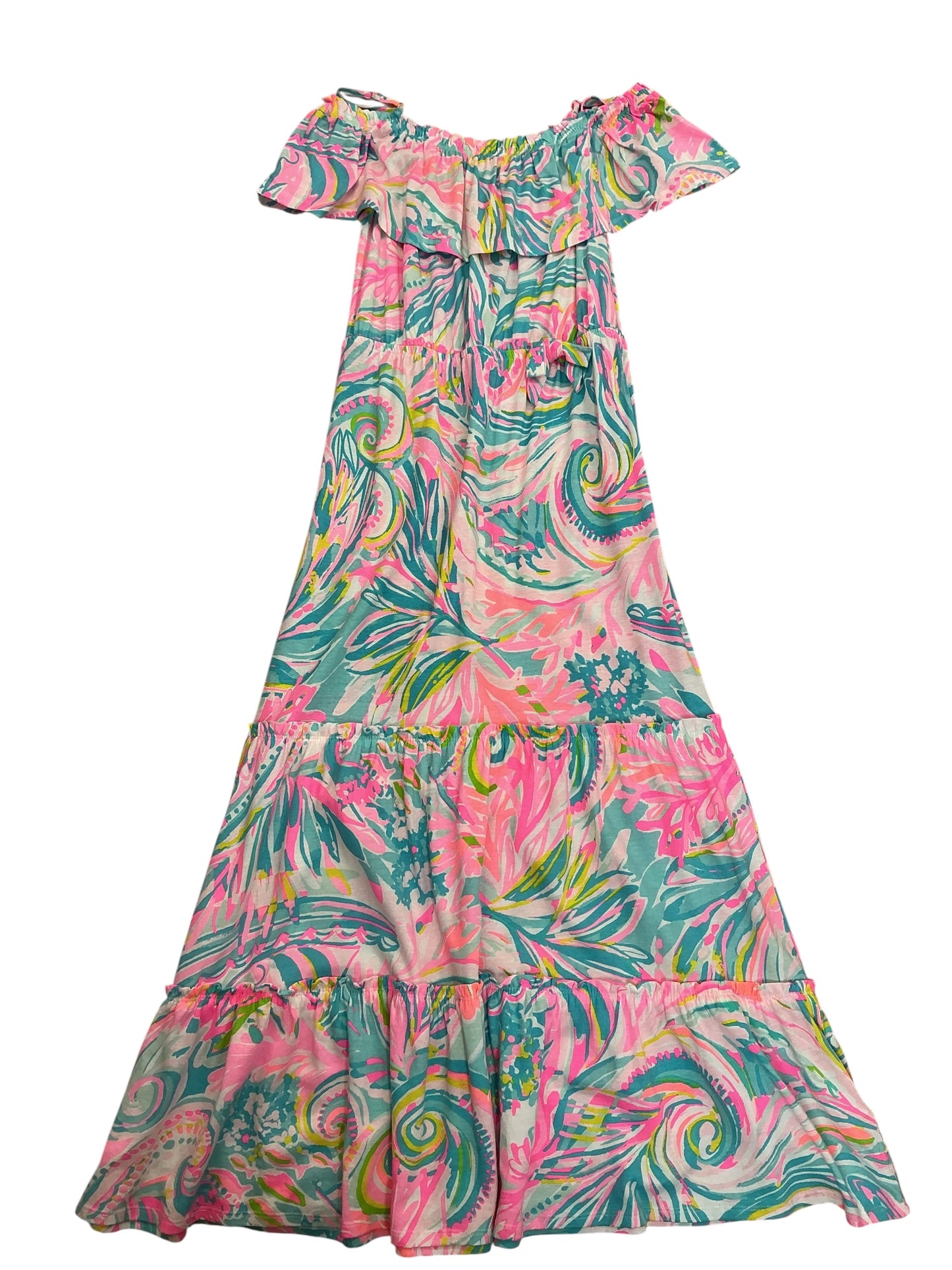 Lilly Pulitzer Girls Seraphina Maxi Dress Carnivale Resort - Size XL 12-14