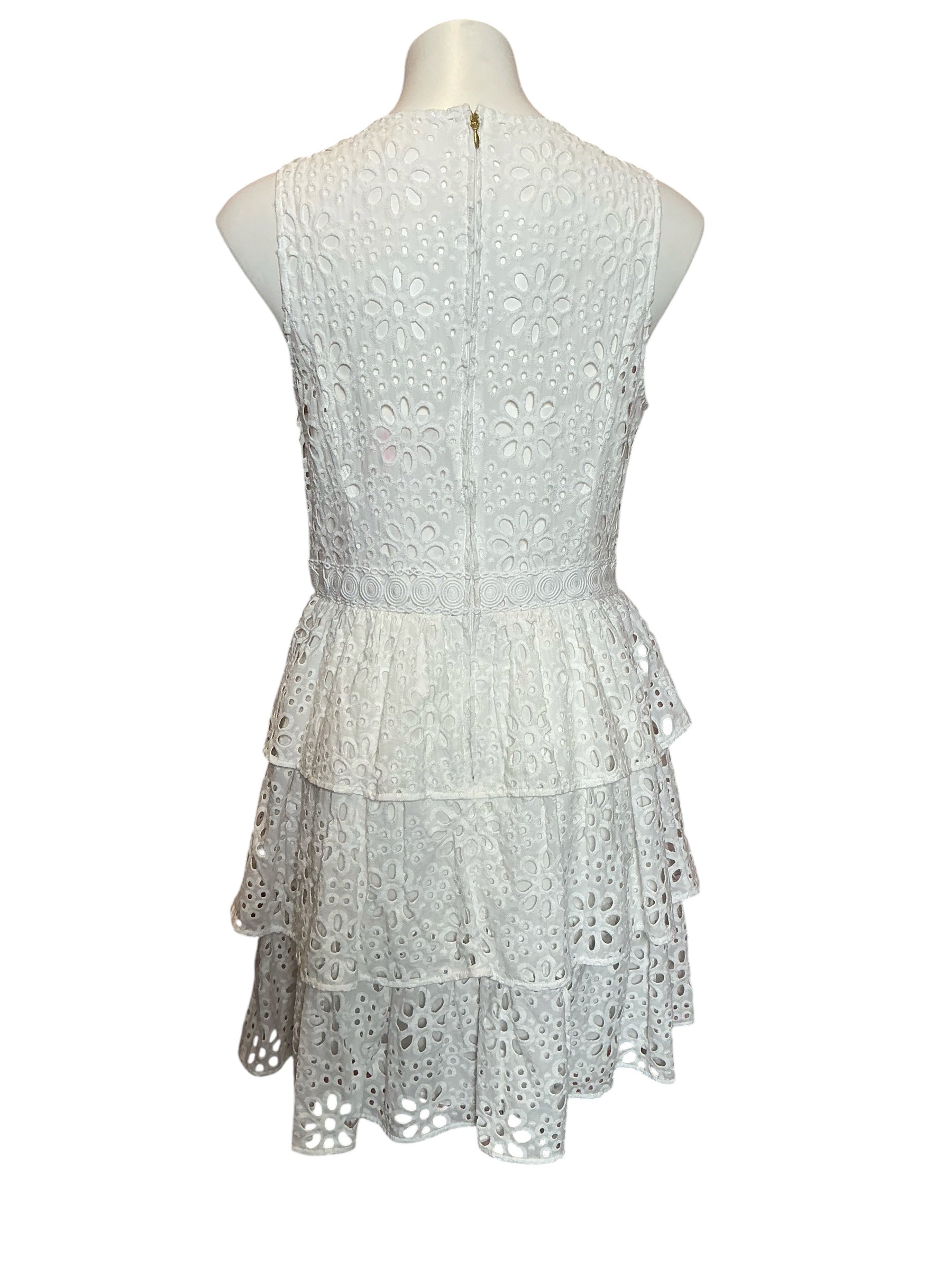 Lilly Pulitzer NWT Judelyn Eyelet Ruffle Dress Resort White Funflower Eyelet - Size 10