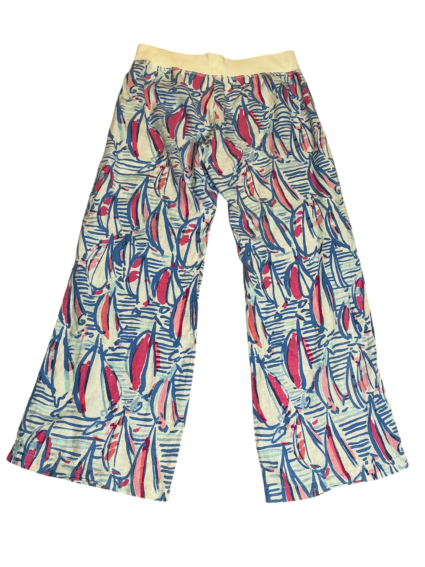 Lilly Pulitzer Beach Pant Red Right Return - Size XL