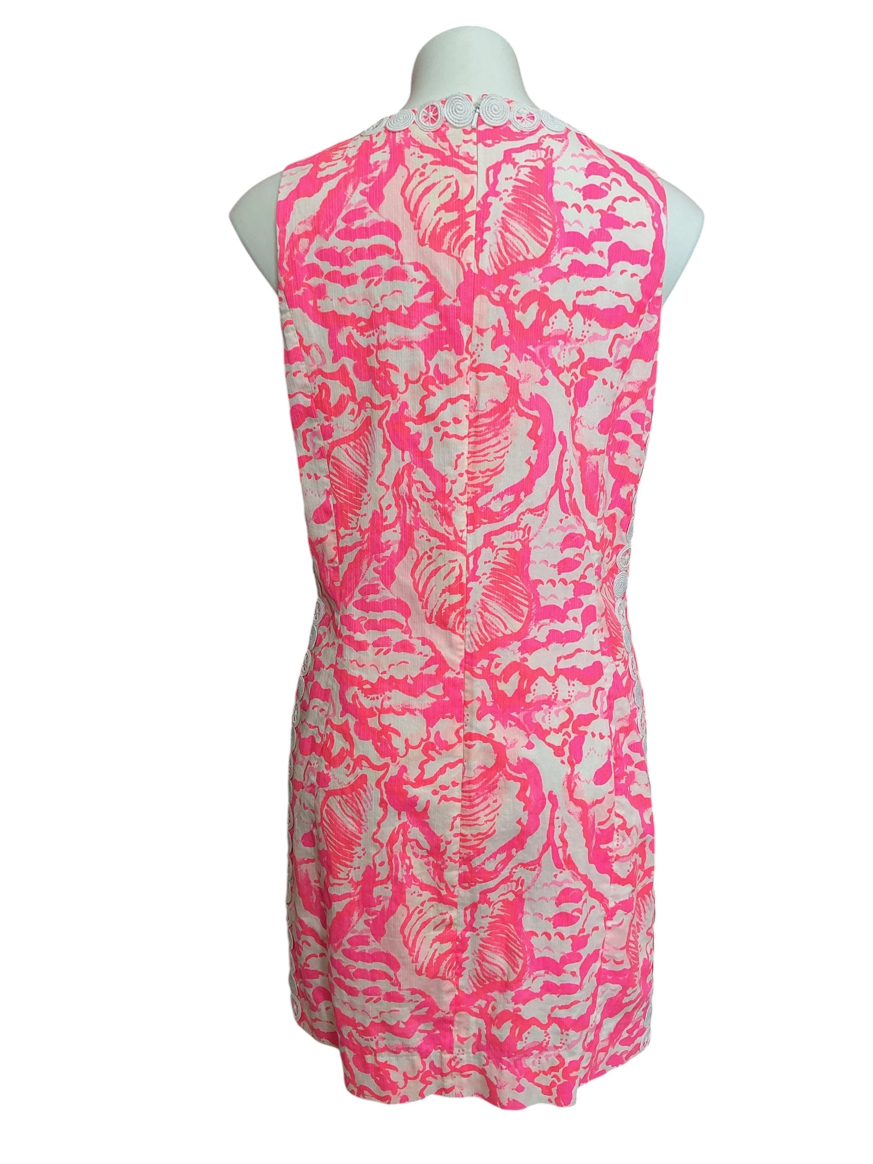 Lilly Pulitzer Mila Shift Dress Coral Reef Beside The Point - Size 12