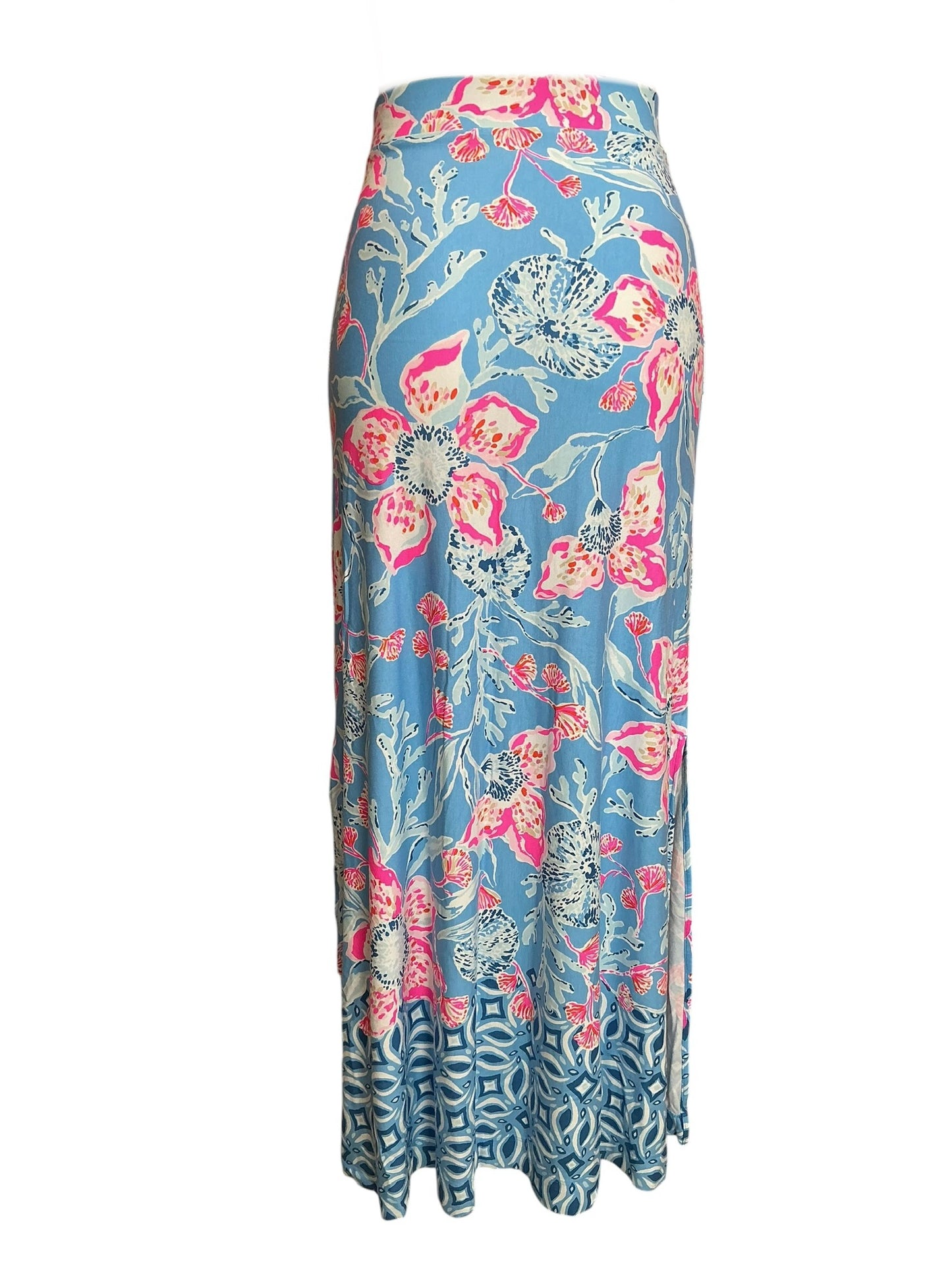 Lilly Pulitzer Adea Maxi Skirt Multi Bahamian Rhapsody Engineered - Size XXS