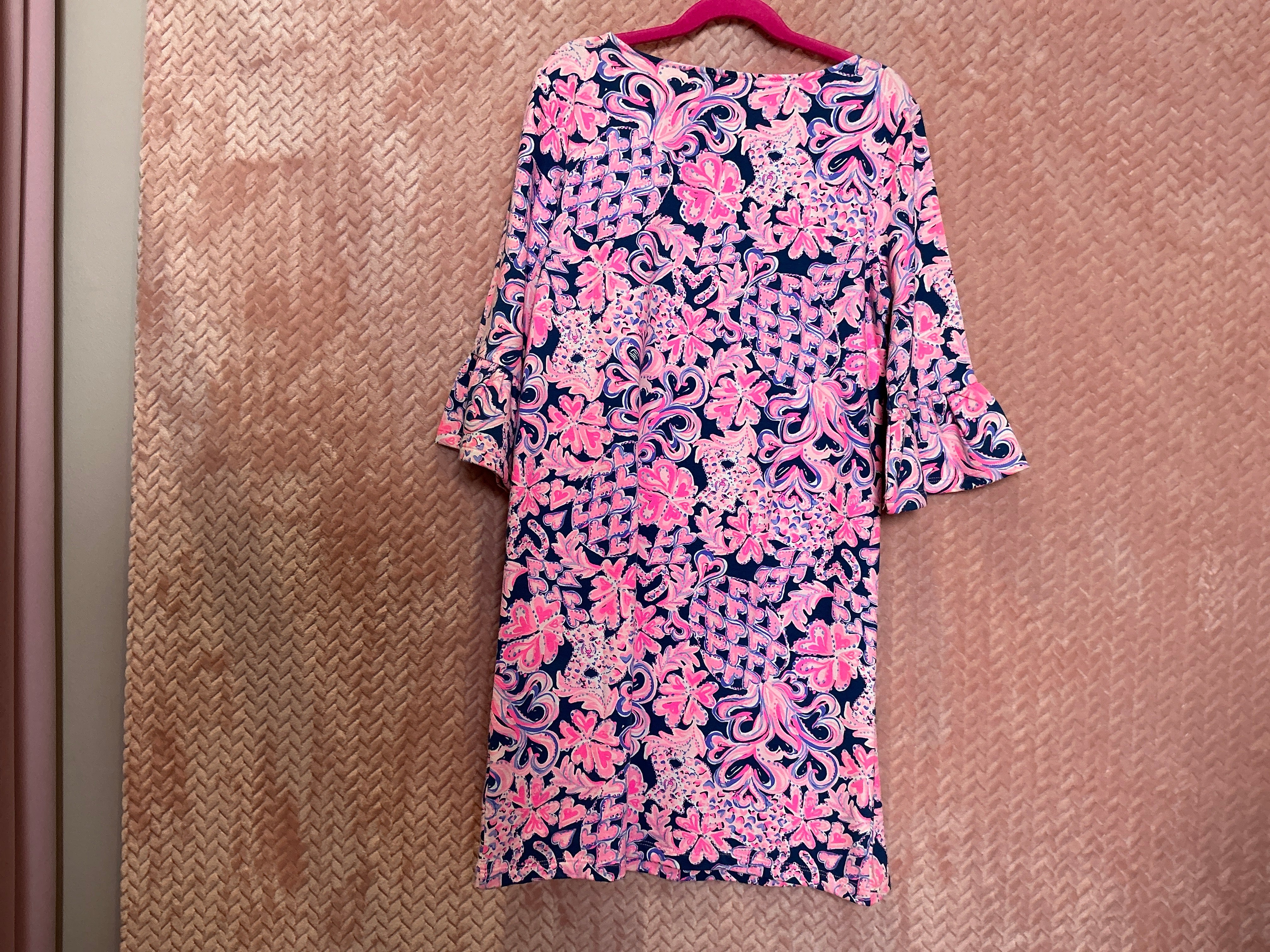 Lilly Pulitzer Kids Dress NWT - Ellimae Dress - Indigo - Love You Bunches - Size XL