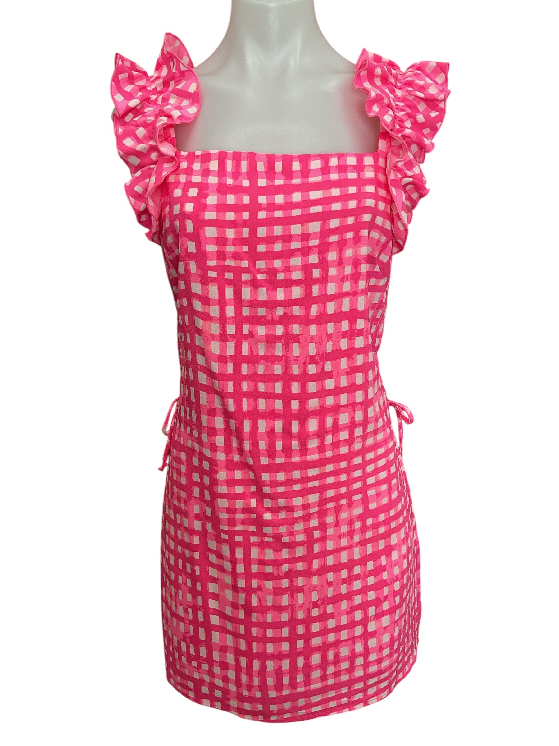 Lilly Pulitzer Everleigh Romper Pink Tropics Feelin Beachy - Size 4