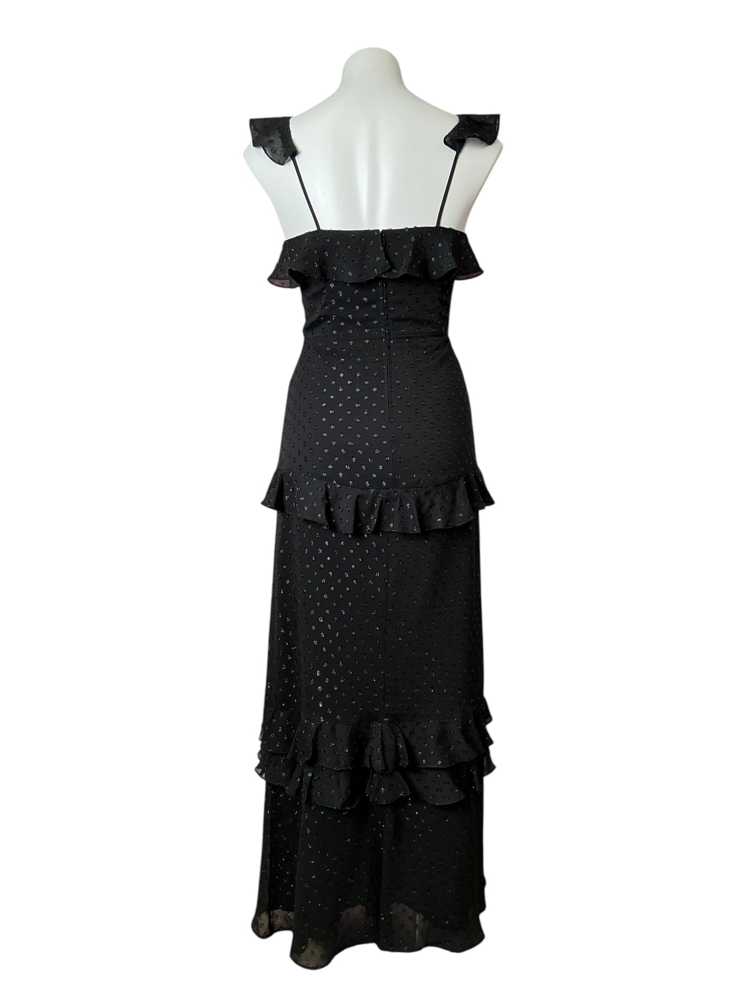 Lilly Pulitzer Maxi Dress Onyx Moroccan Metallic Clip - Size 0