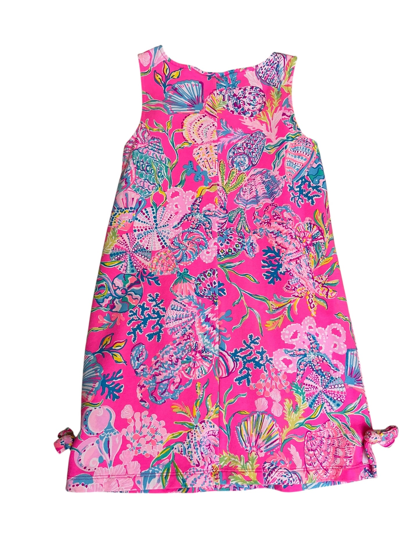 Lilly Pulitzer Girls Little Lilly Knit Shift Dress Shell Me Something Good - Size M