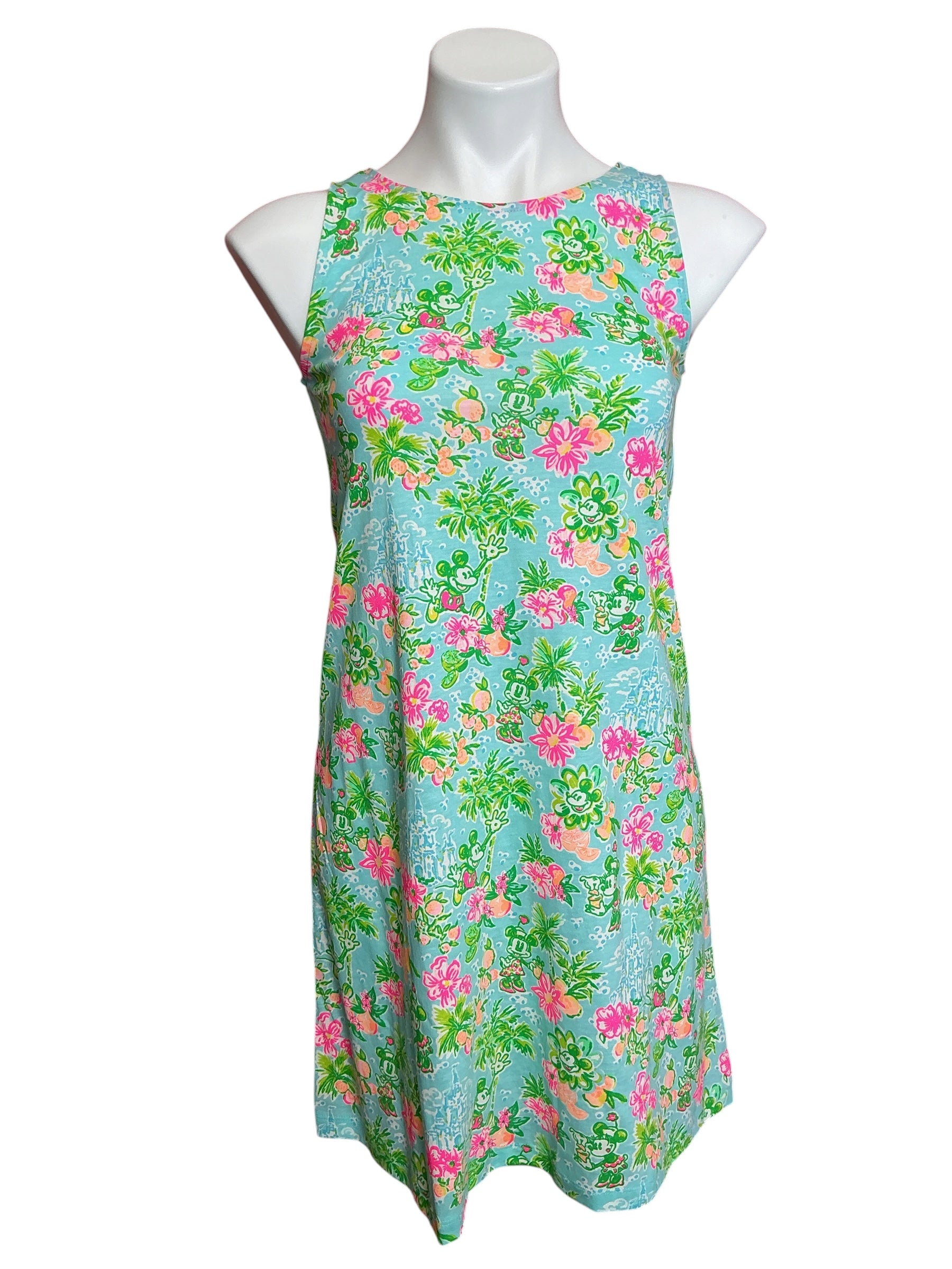 Lilly Pulitzer X Disney Kristen Swing Dress Blue Ibiza Lilly Loves Disney - Size XXS